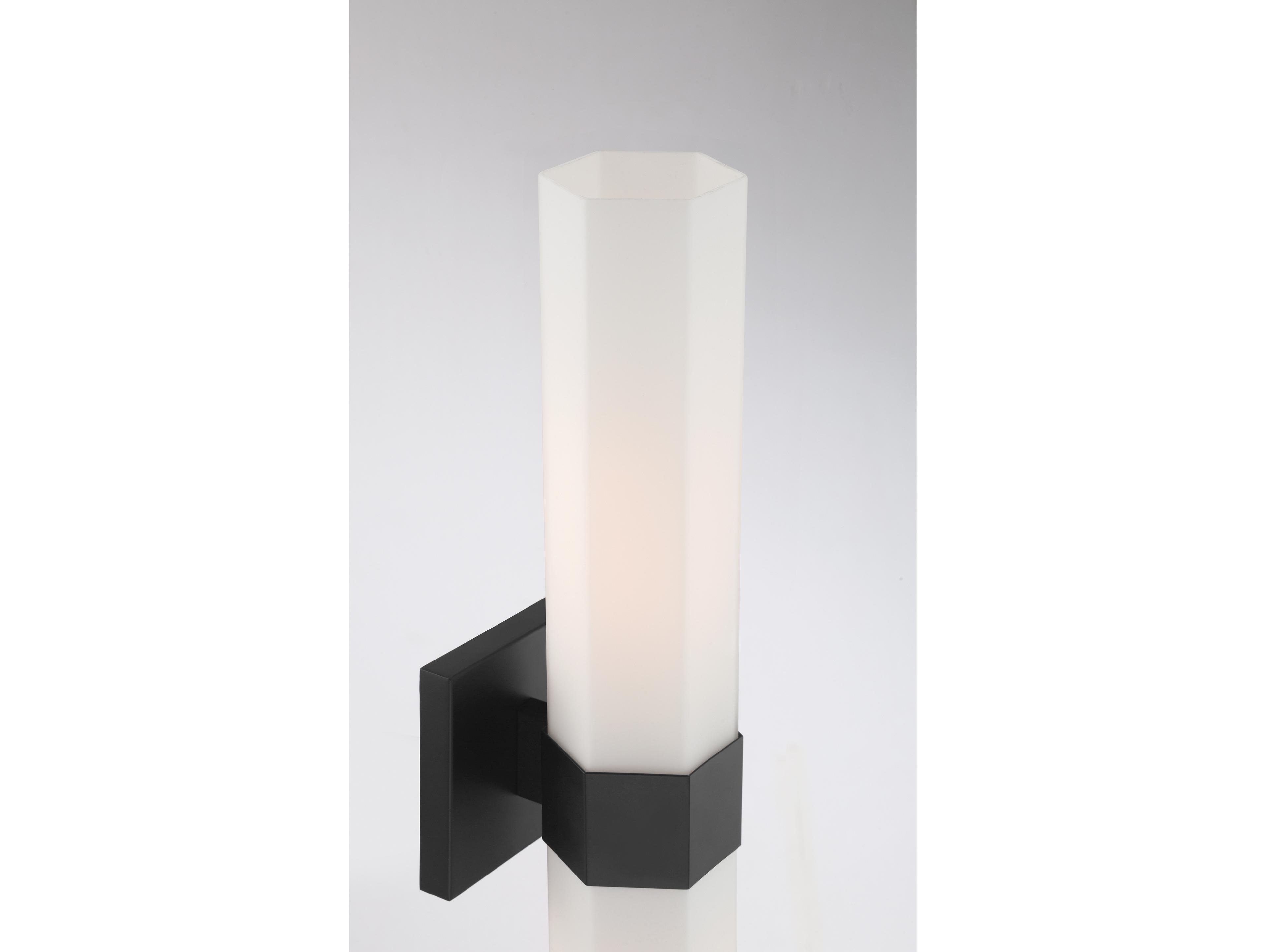 Minka Lavery Delgada 2-Light Dark Matte Black Wall Sconce
