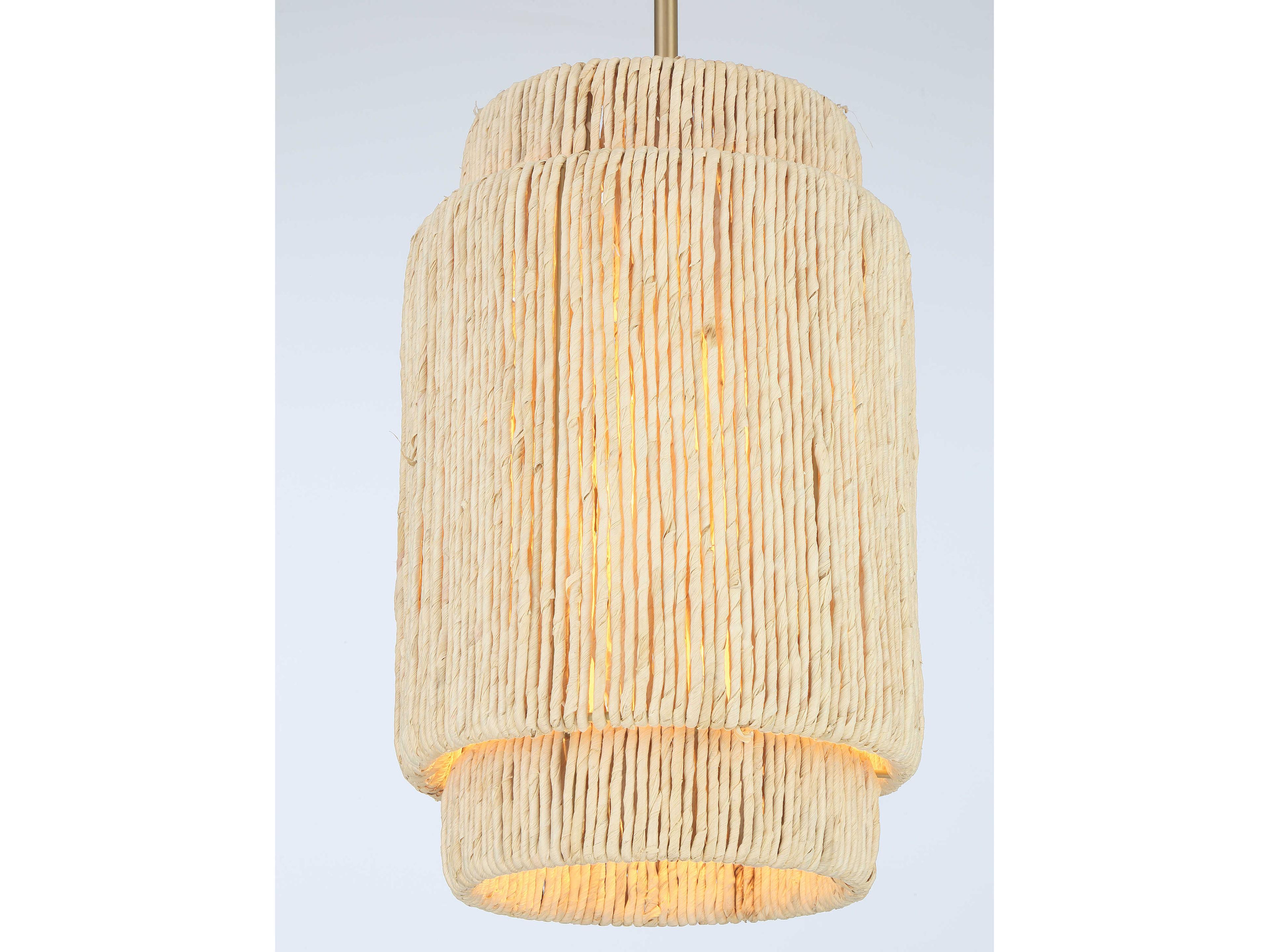 Minka Lavery Caviana 1-Light Signature Brass Brown Cylinder Pendant