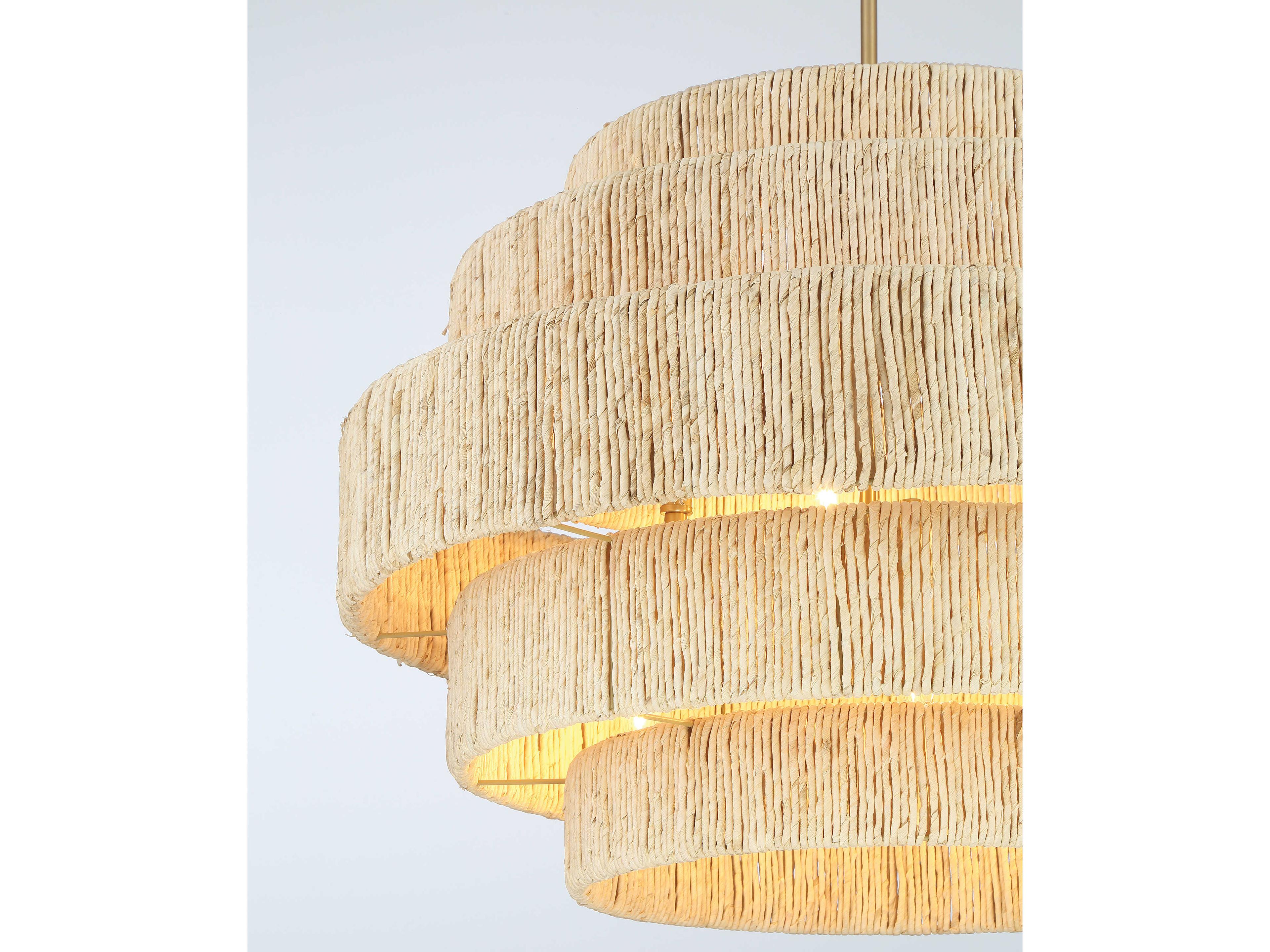 Minka Lavery Caviana 6-Light Signature Brass Brown Tiered Pendant