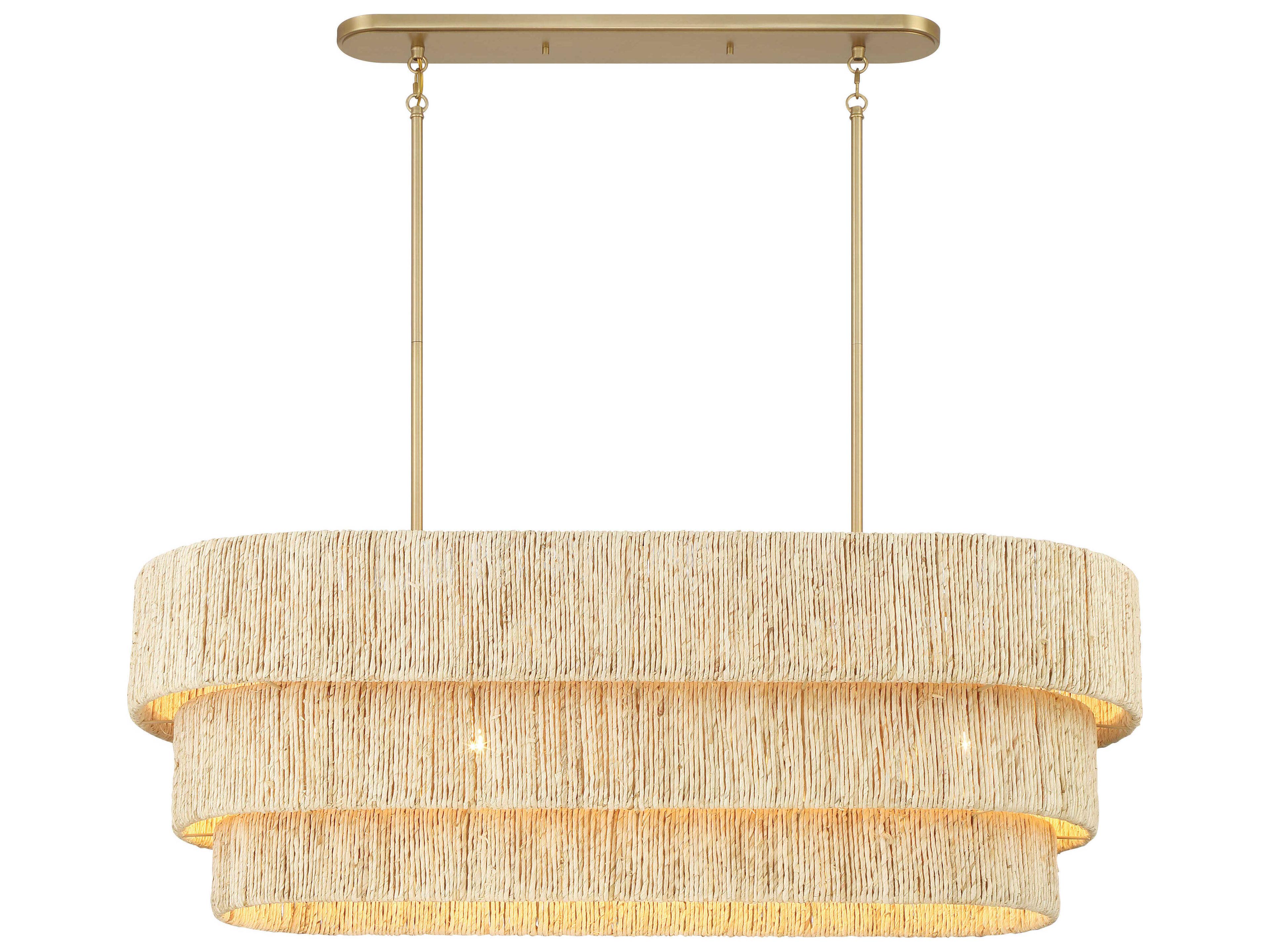 Minka Lavery Caviana 5-Light Signature Brass Tiered Island Pendant