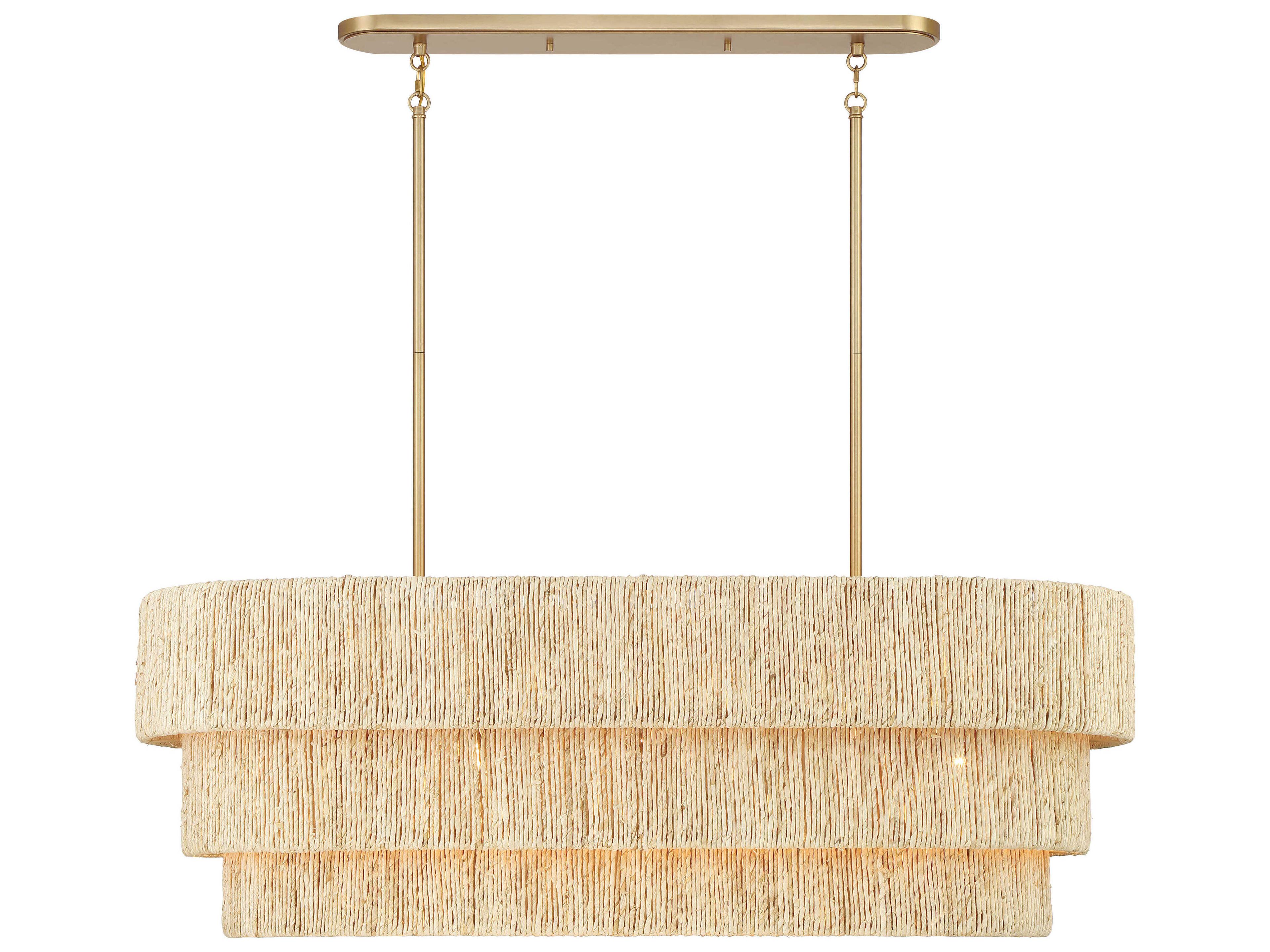 Minka Lavery Caviana 5-Light Signature Brass Tiered Island Pendant