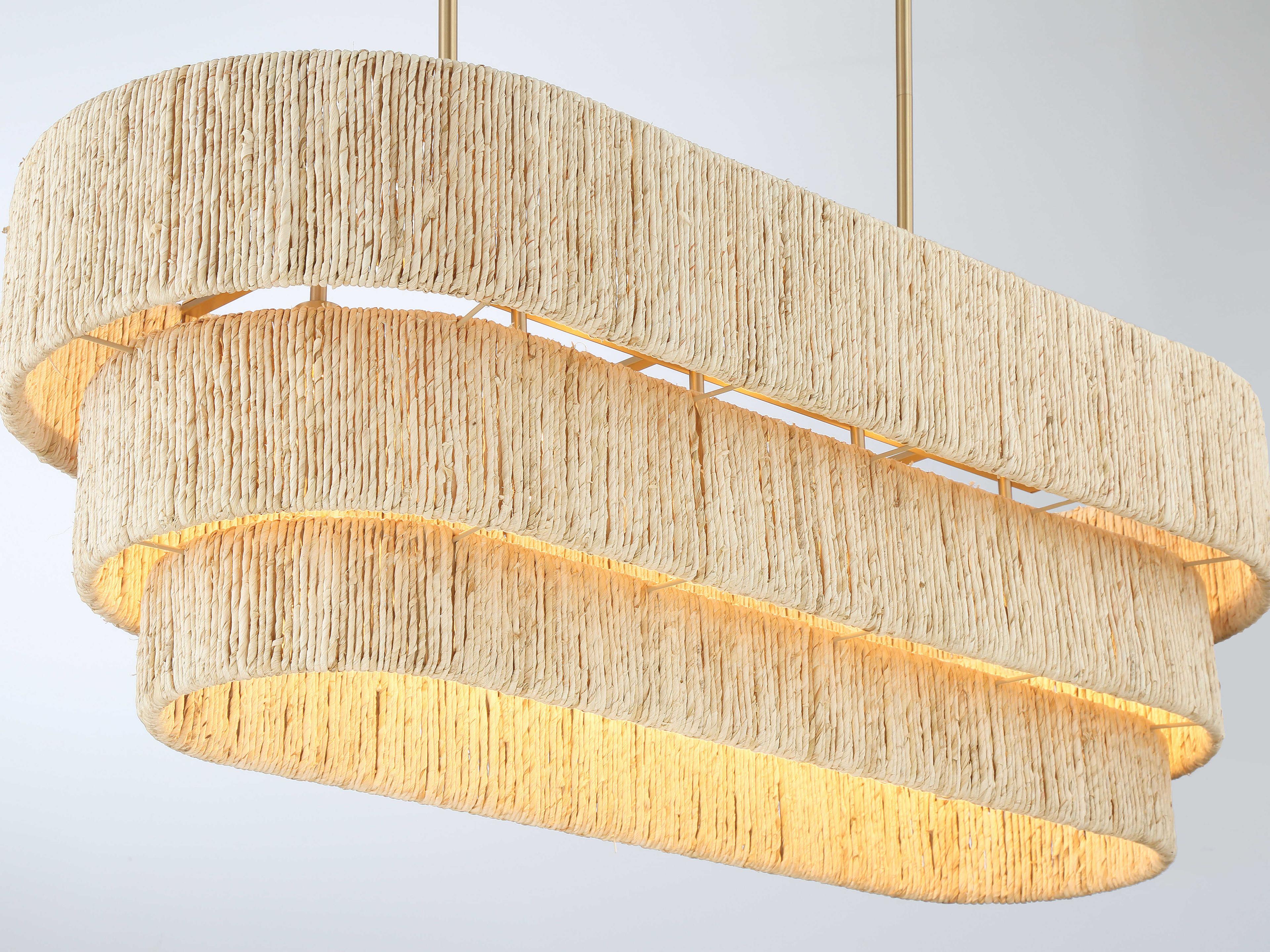 Minka Lavery Caviana 5-Light Signature Brass Tiered Island Pendant