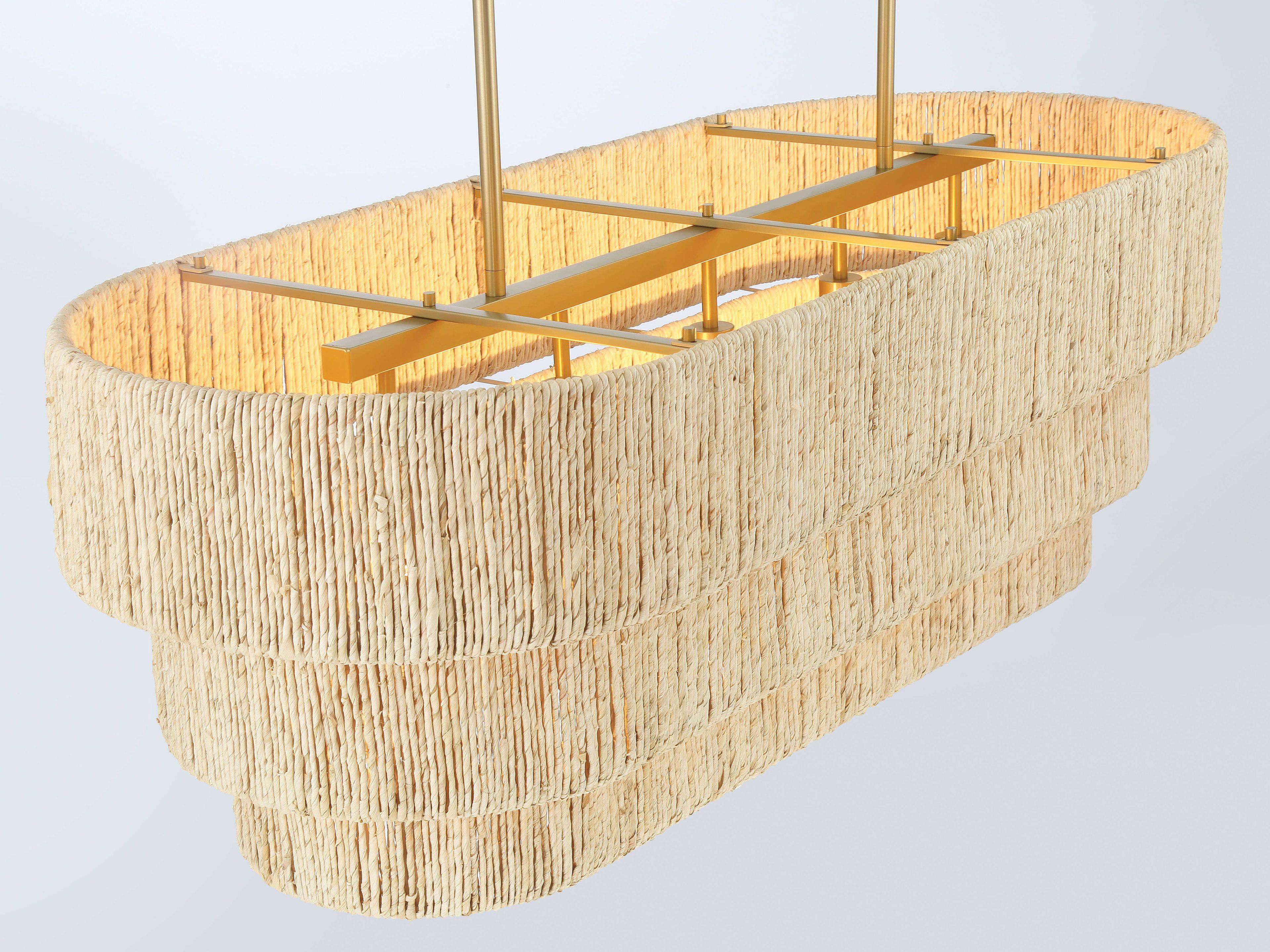 Minka Lavery Caviana 5-Light Signature Brass Tiered Island Pendant