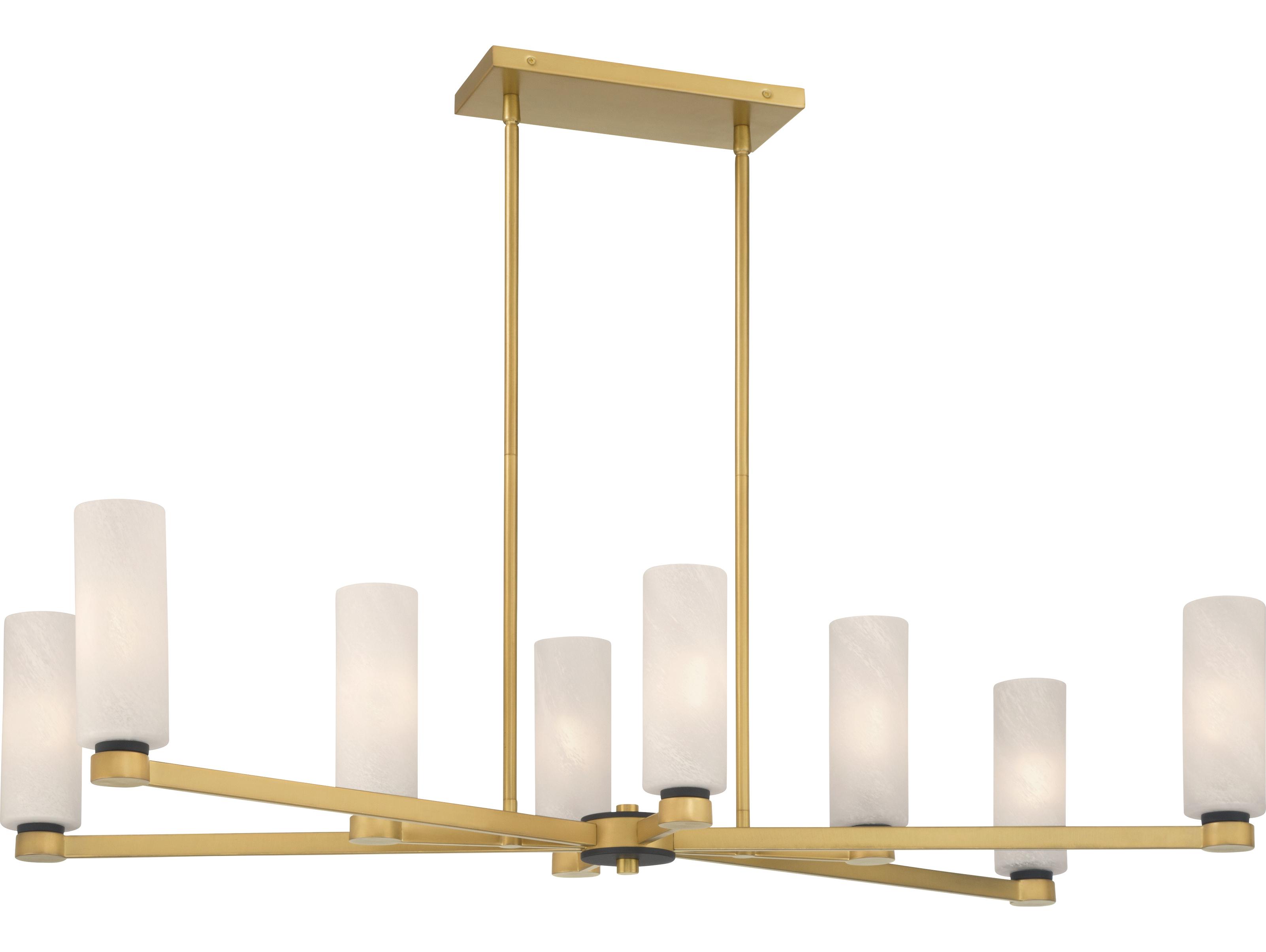Minka Lavery Wexmere 8-Light Legacy Brass Cylinder Island Pendant