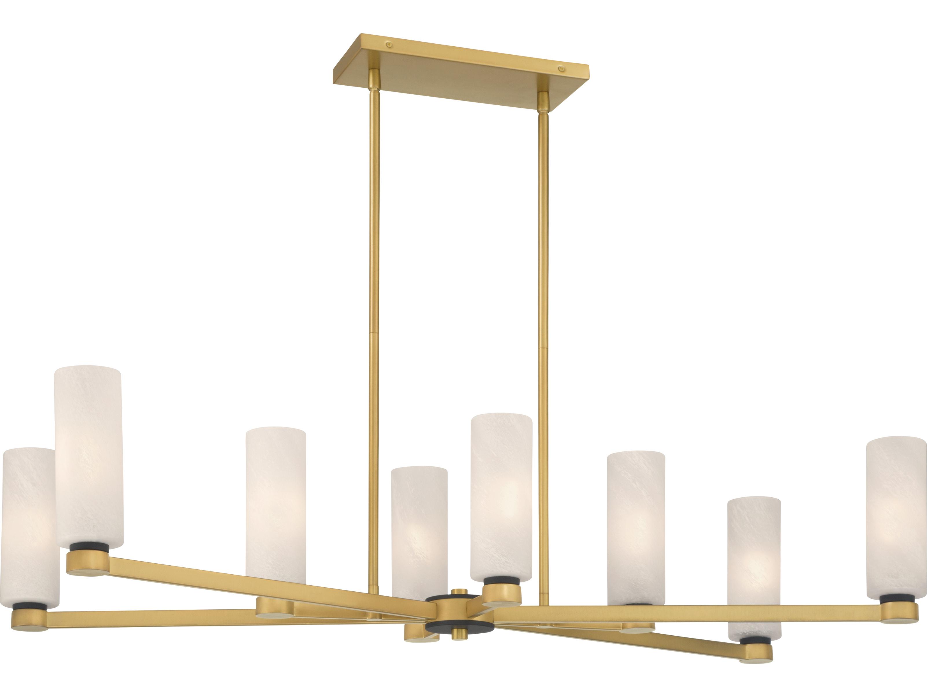 Minka Lavery Wexmere 8-Light Legacy Brass Cylinder Island Pendant
