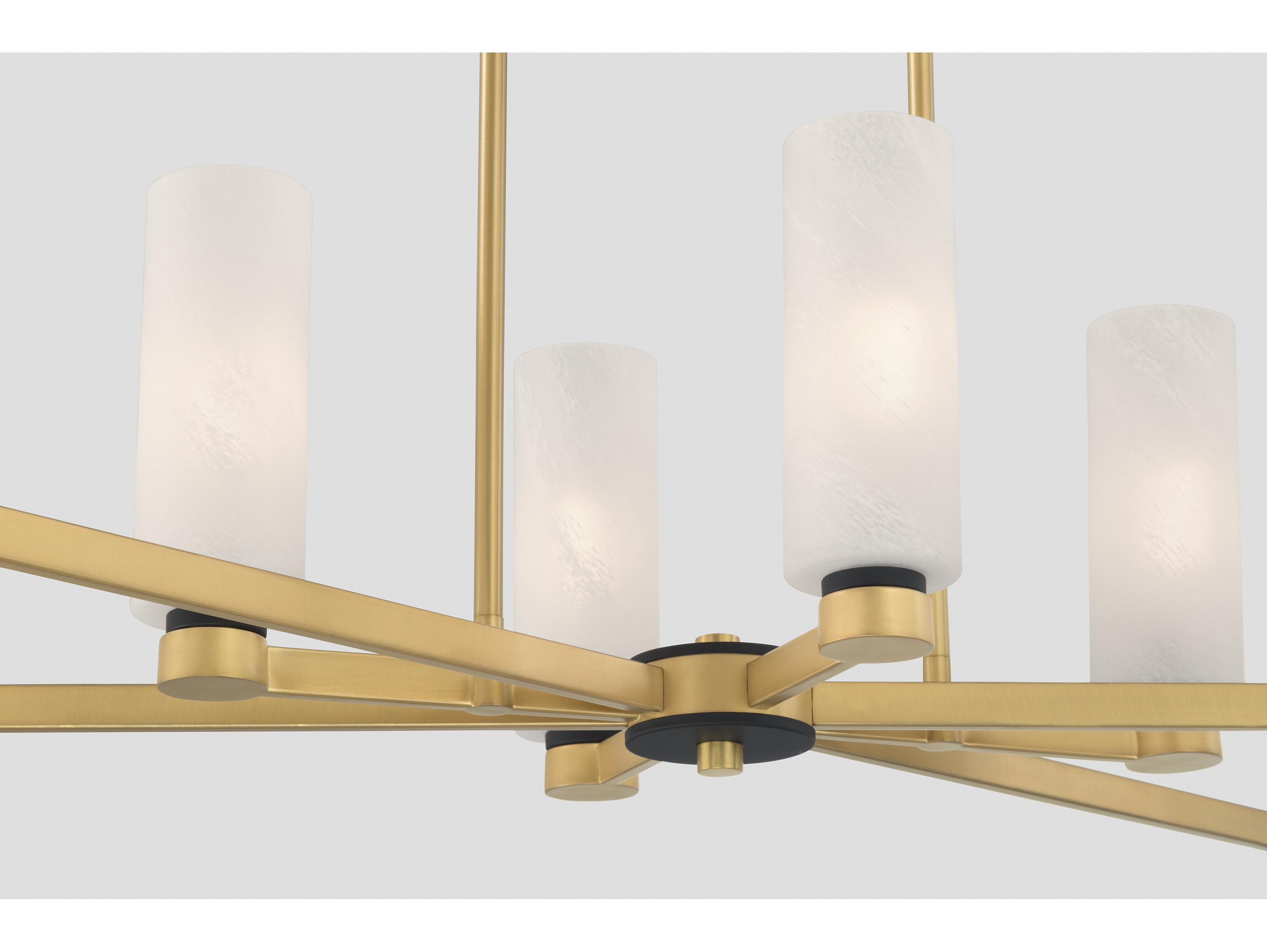 Minka Lavery Wexmere 8-Light Legacy Brass Cylinder Island Pendant