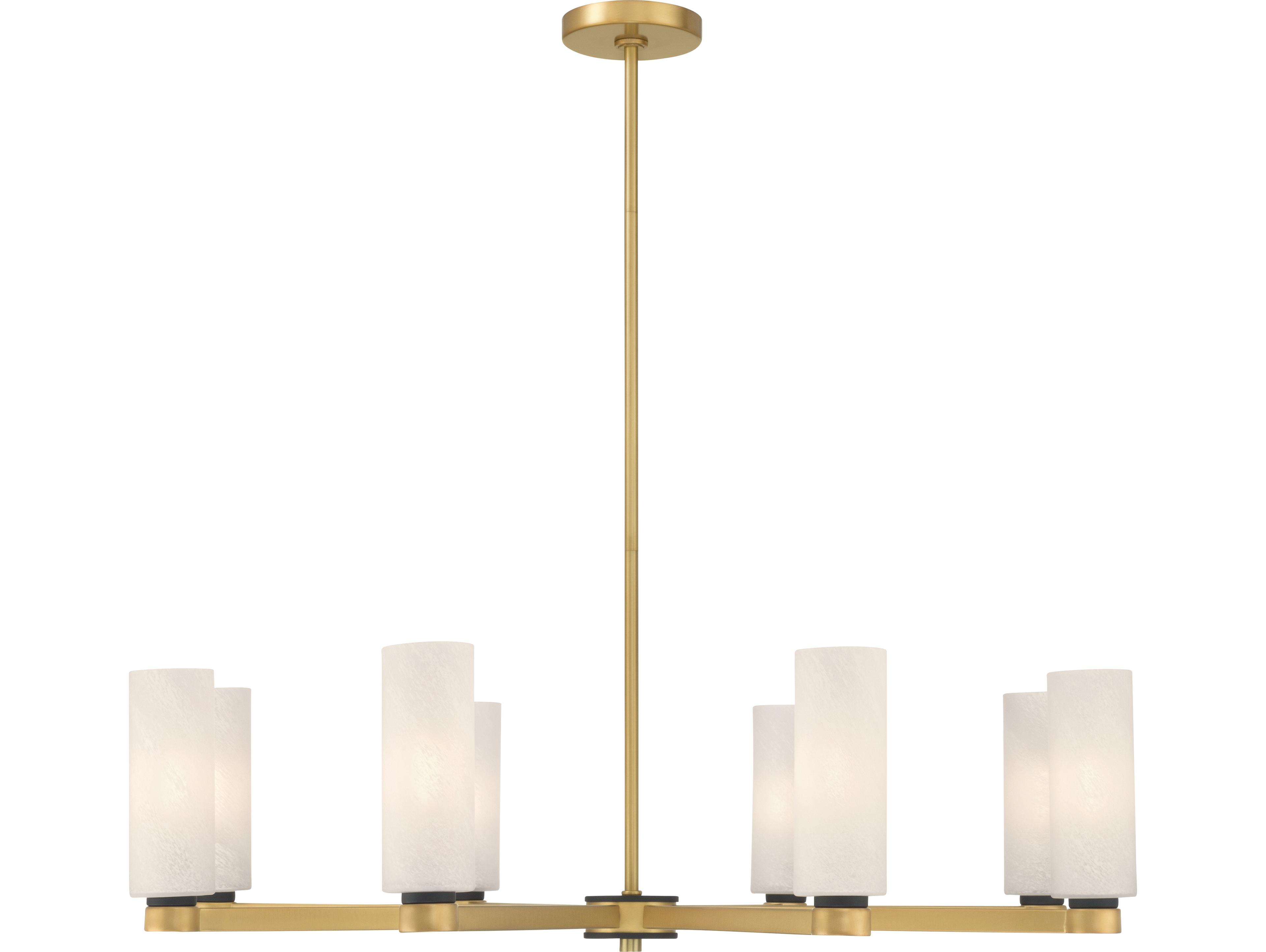 Minka Lavery Wexmere 8-Light Legacy Brass Cylinder Chandelier