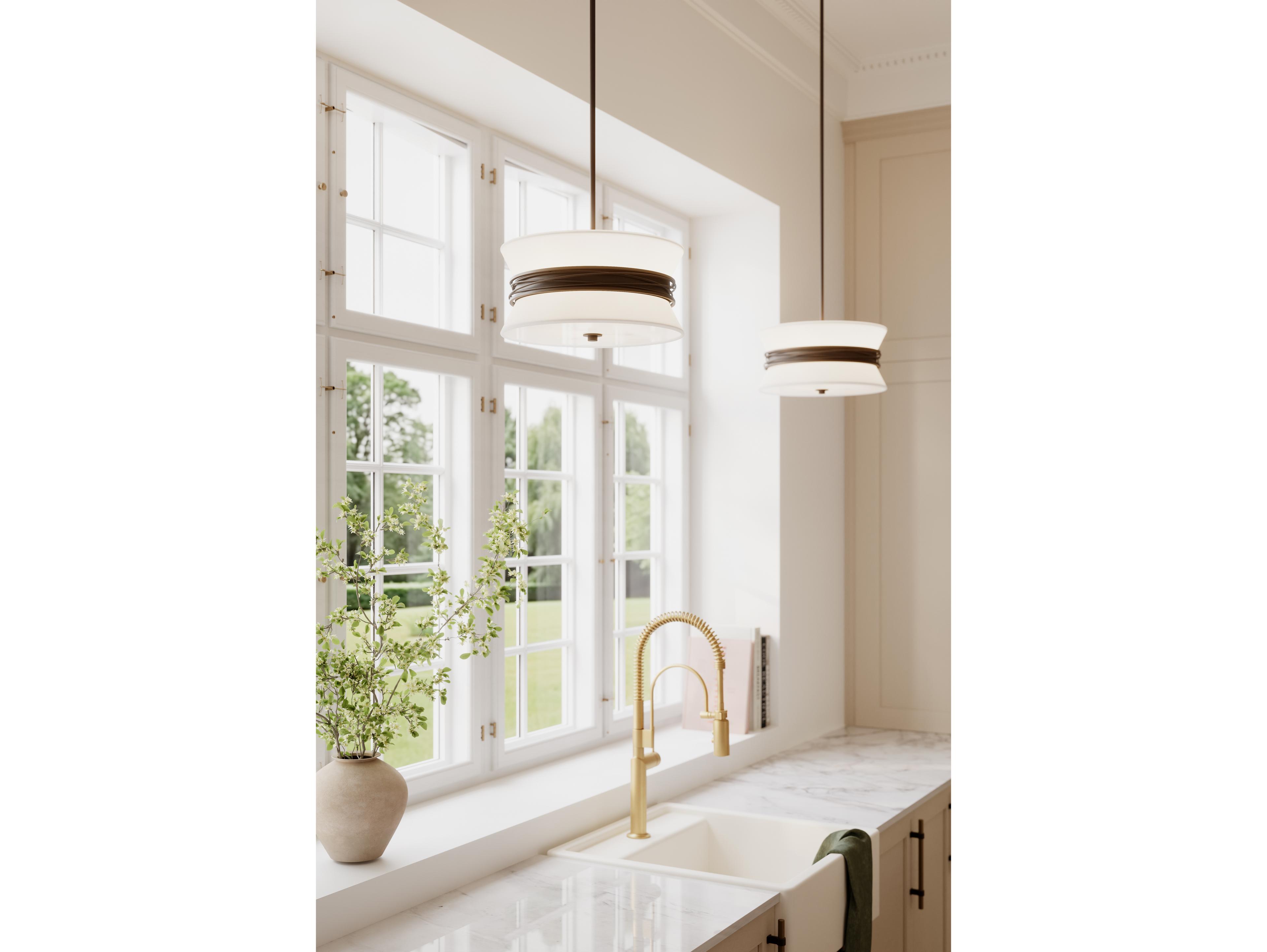 Minka Lavery Dalvor 3-Light Dark Bronze Semi Flush Mount