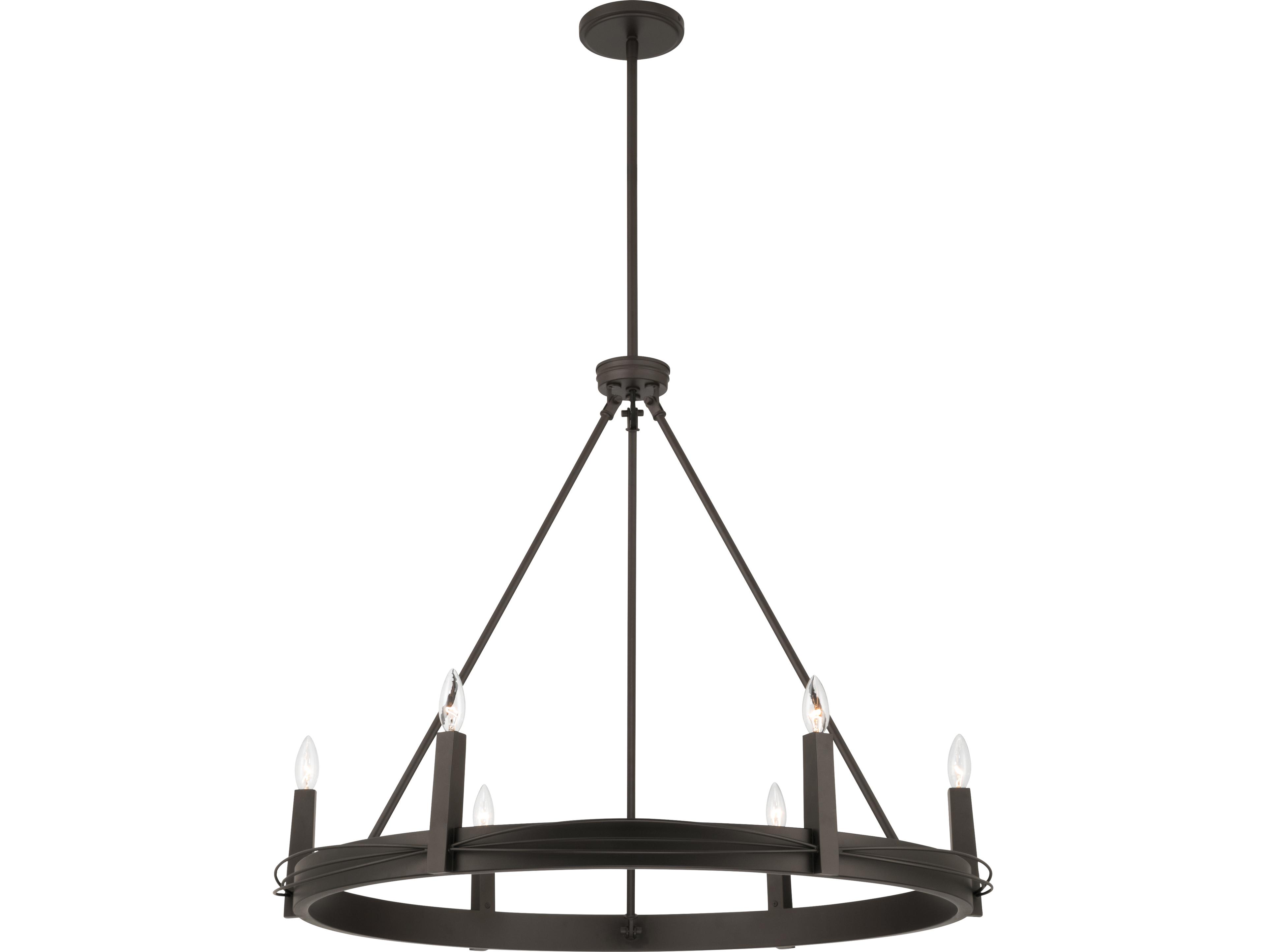Minka Lavery Dalvor 6-Light Dark Bronze Chandelier