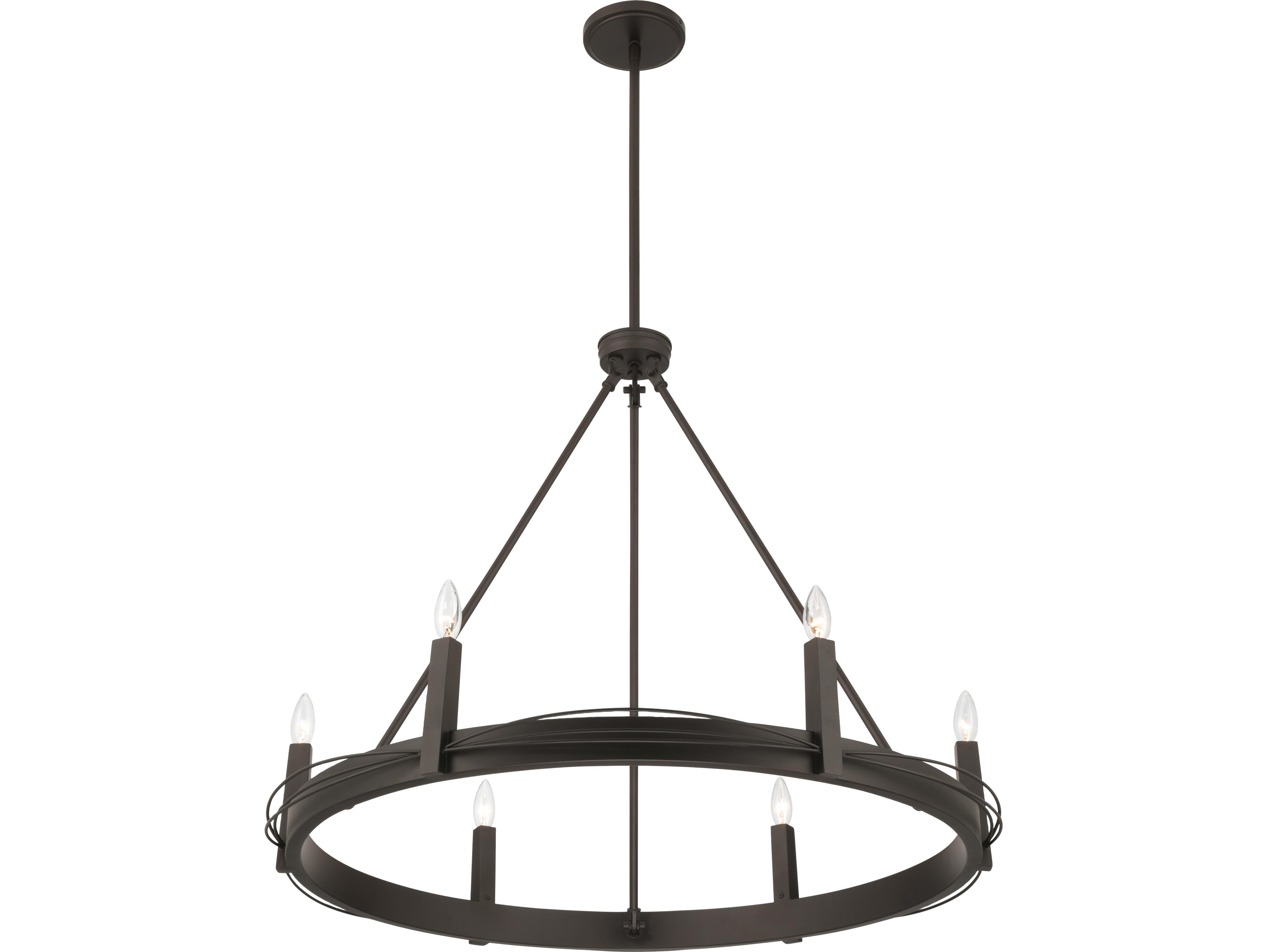 Minka Lavery Dalvor 6-Light Dark Bronze Chandelier