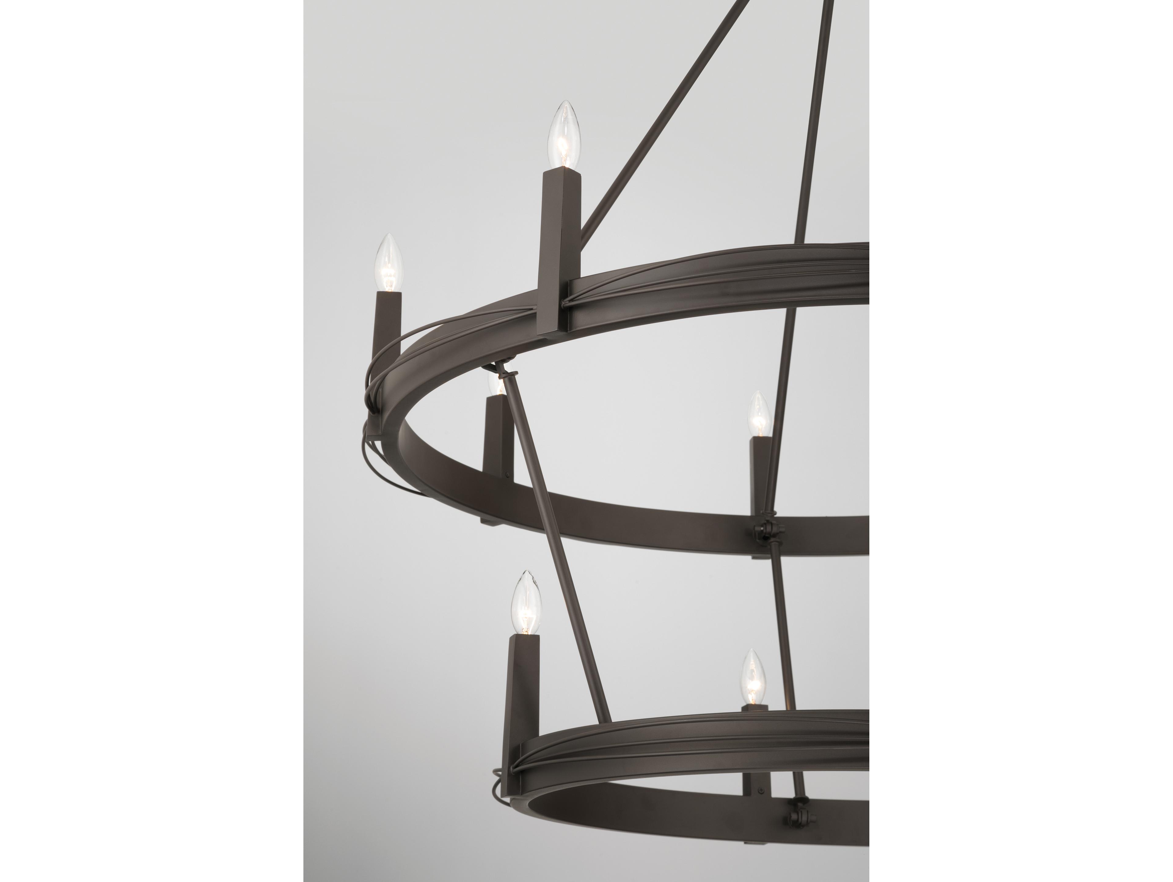 Minka Lavery Dalvor 12-Light Dark Bronze Chandelier