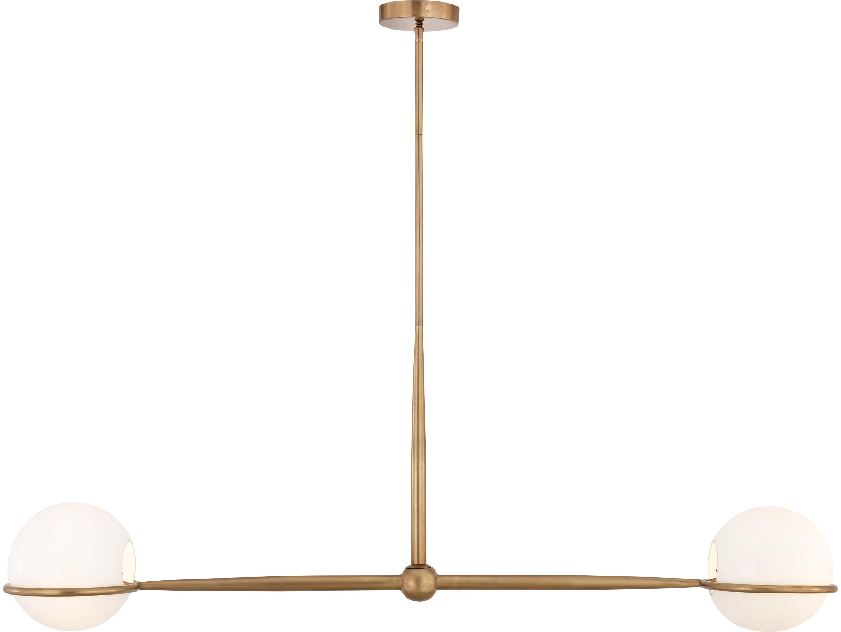 Minka Lavery Orstyn 2-Light Legacy Brass Globe Island Pendant