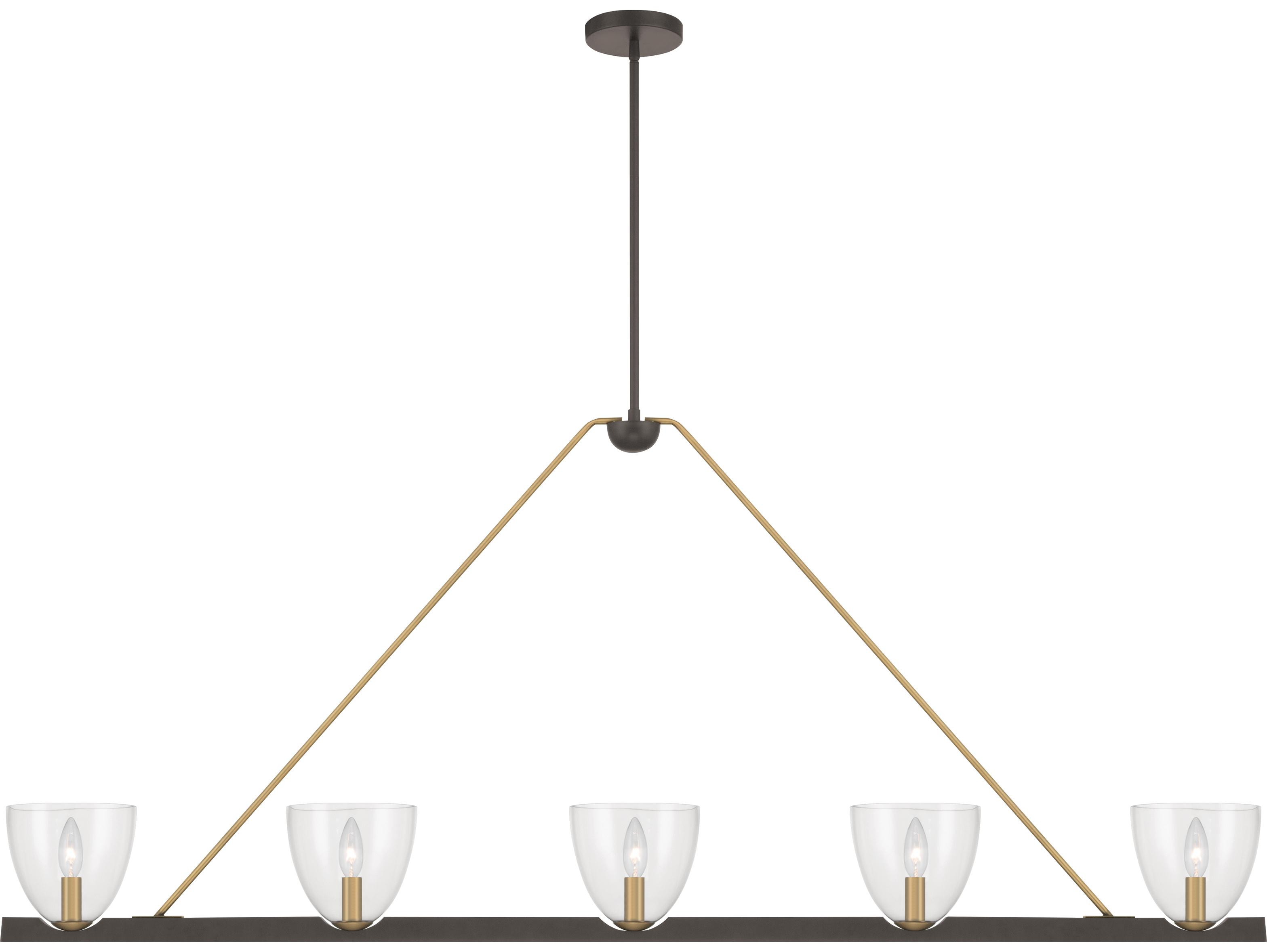 Minka Lavery Noellea 5-Light Dark Bronze Bowl Island Pendant