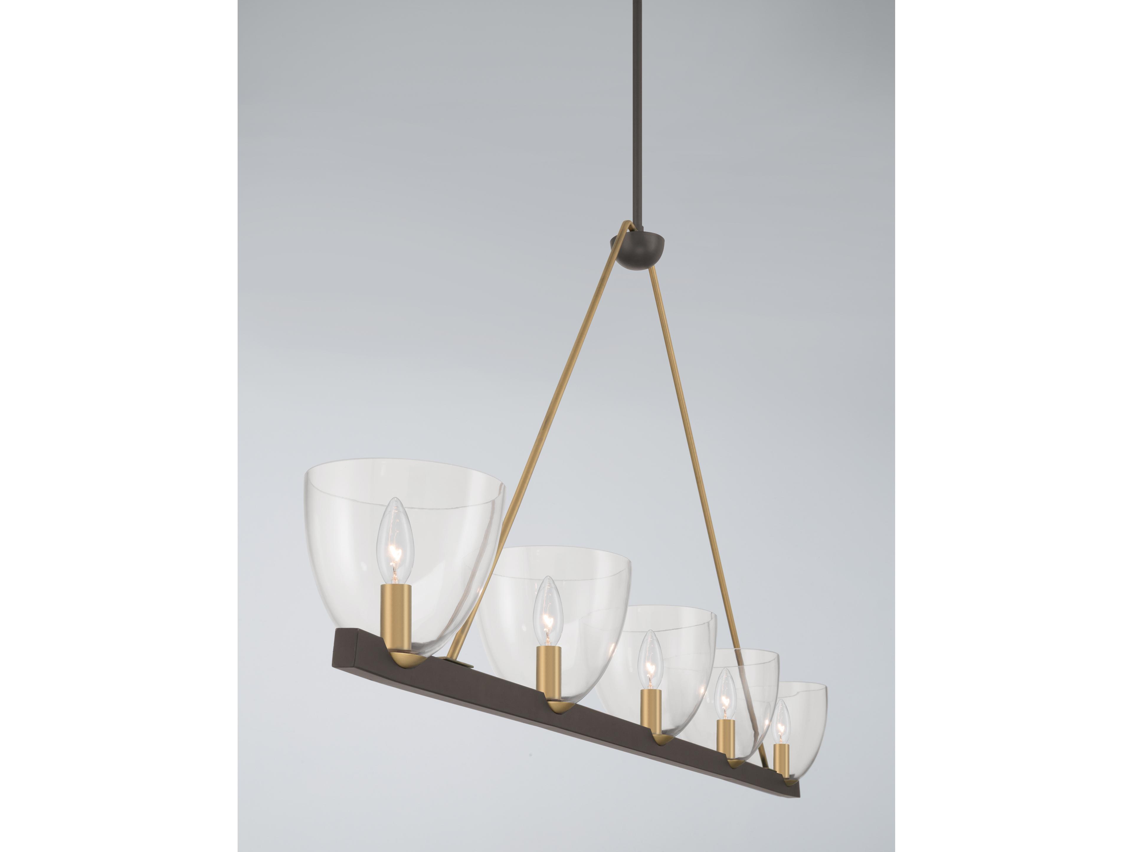 Minka Lavery Noellea 5-Light Dark Bronze Bowl Island Pendant