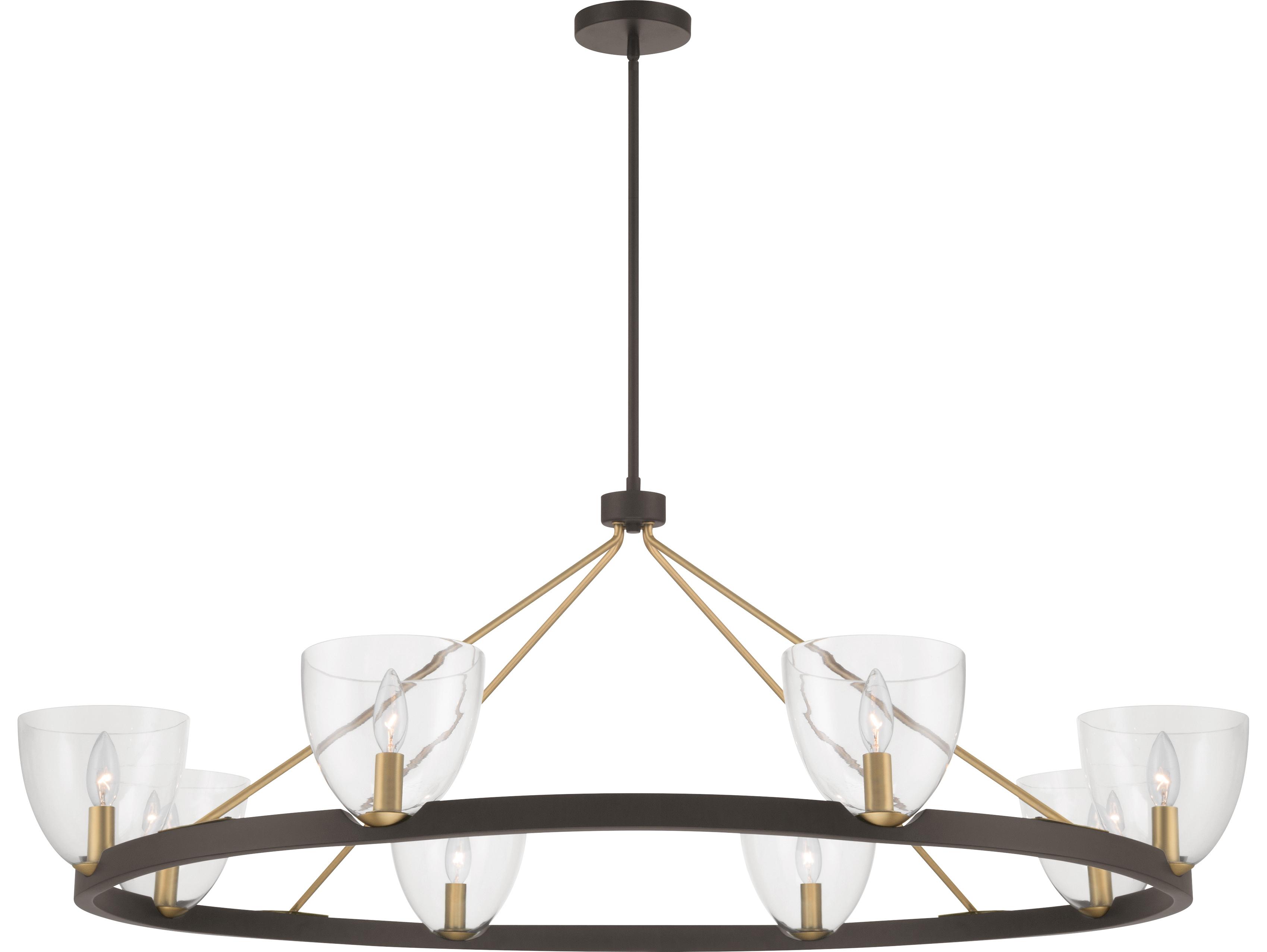 Minka Lavery Noellea 8-Light Dark Bronze Bowl Chandelier