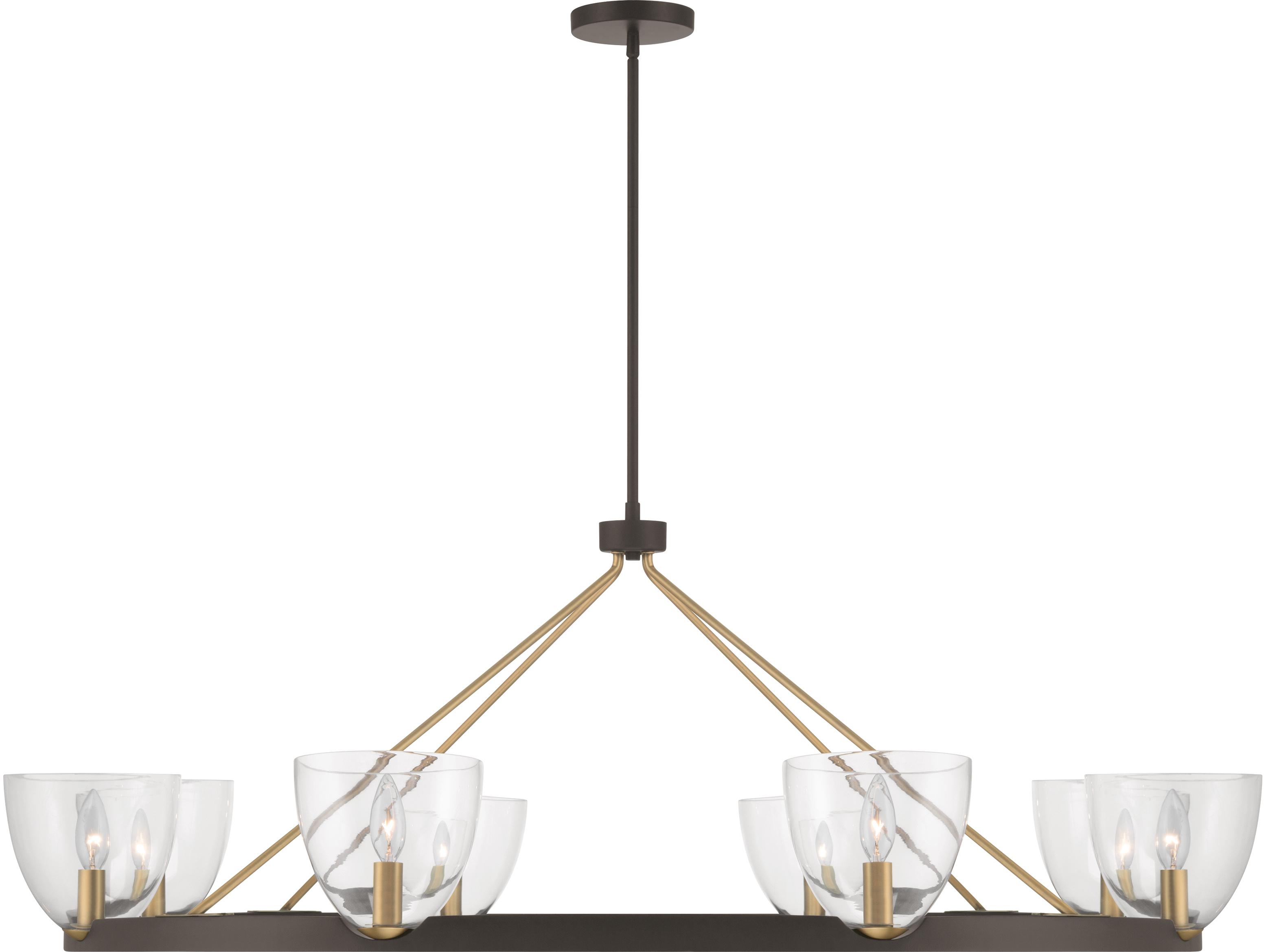 Minka Lavery Noellea 8-Light Dark Bronze Bowl Chandelier