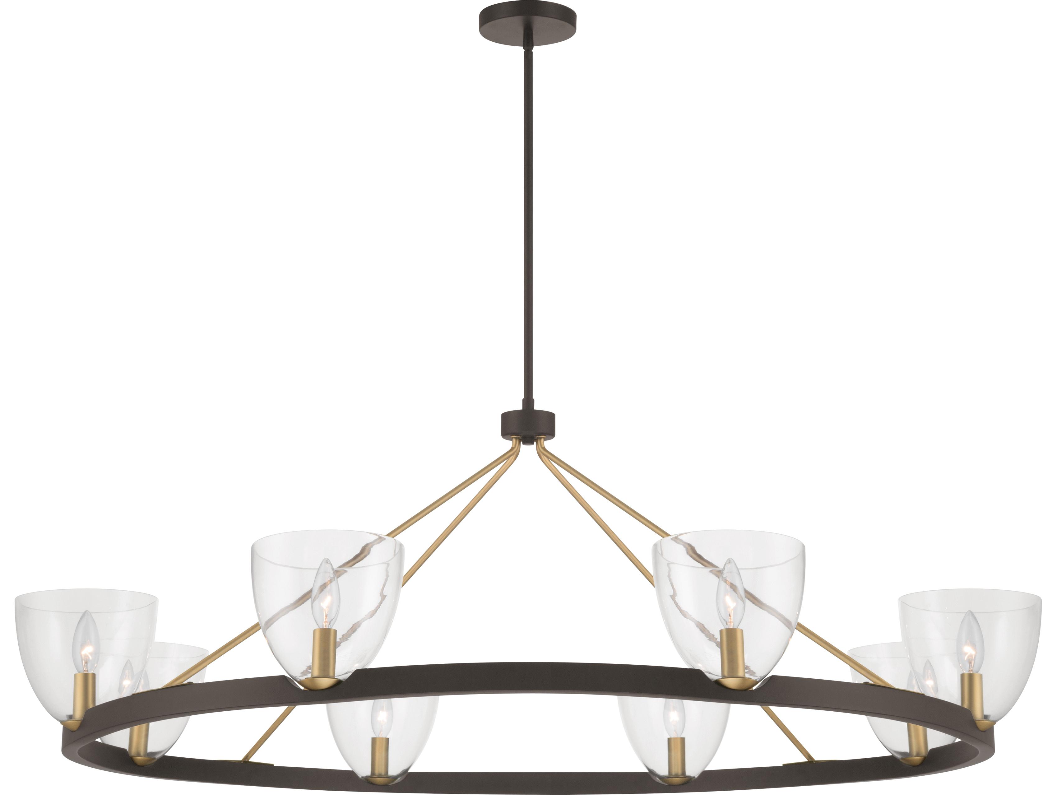 Minka Lavery Noellea 8-Light Dark Bronze Bowl Chandelier