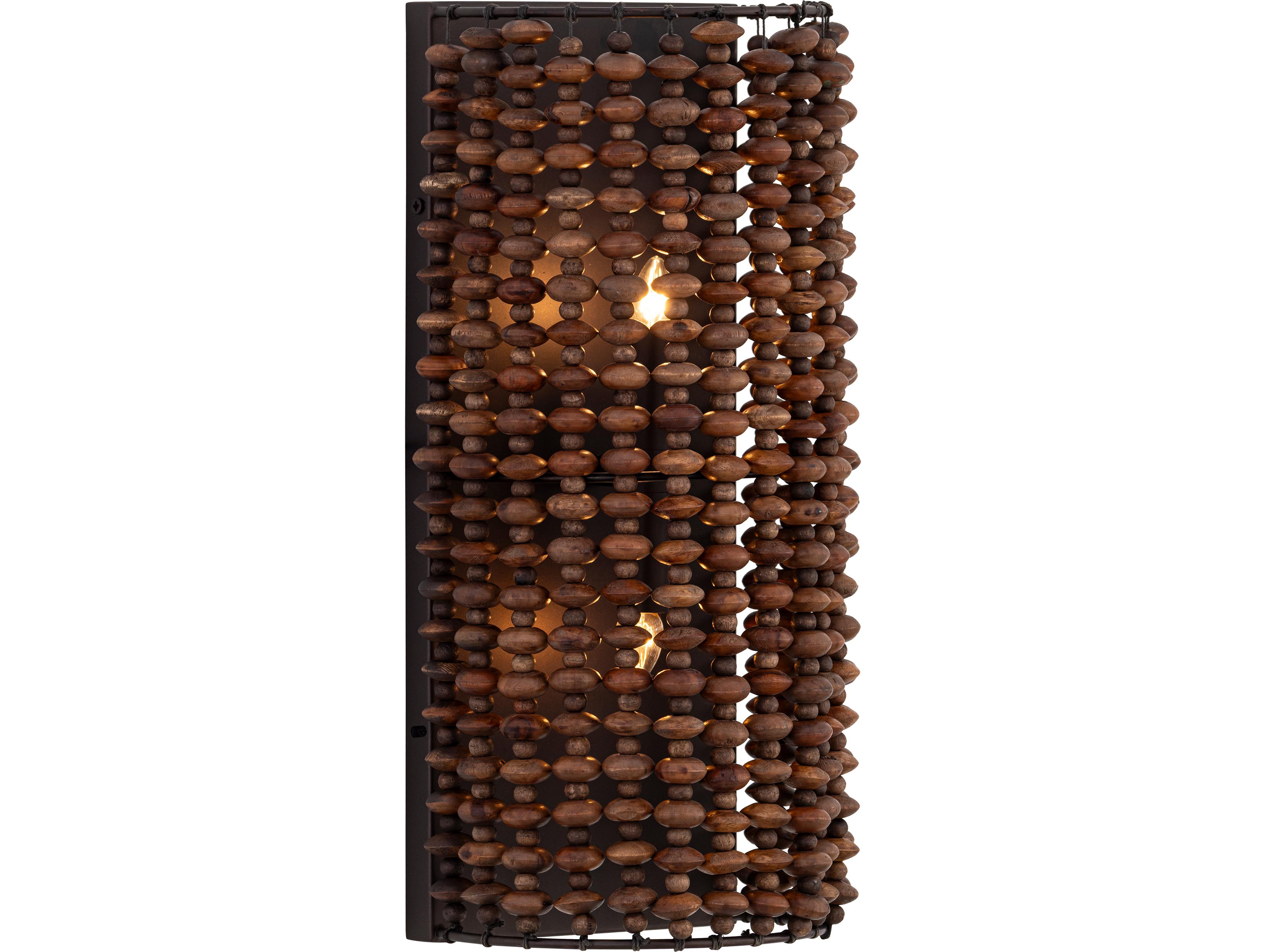 Minka Lavery Beaudelle 2-Light Dark Bronze Wall Sconce