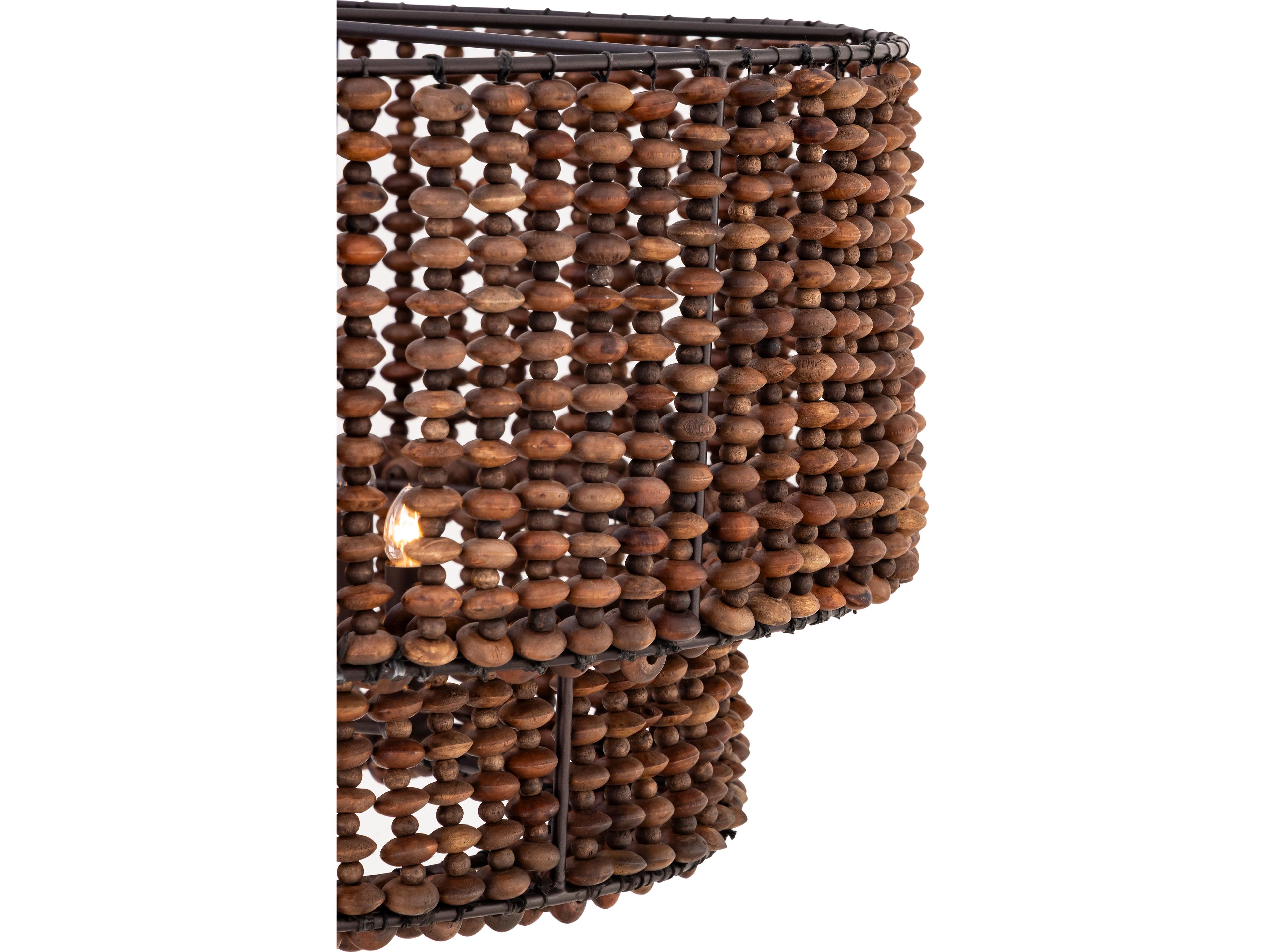 Minka Lavery Beaudelle 5-Light Dark Bronze Drum Tiered Pendant