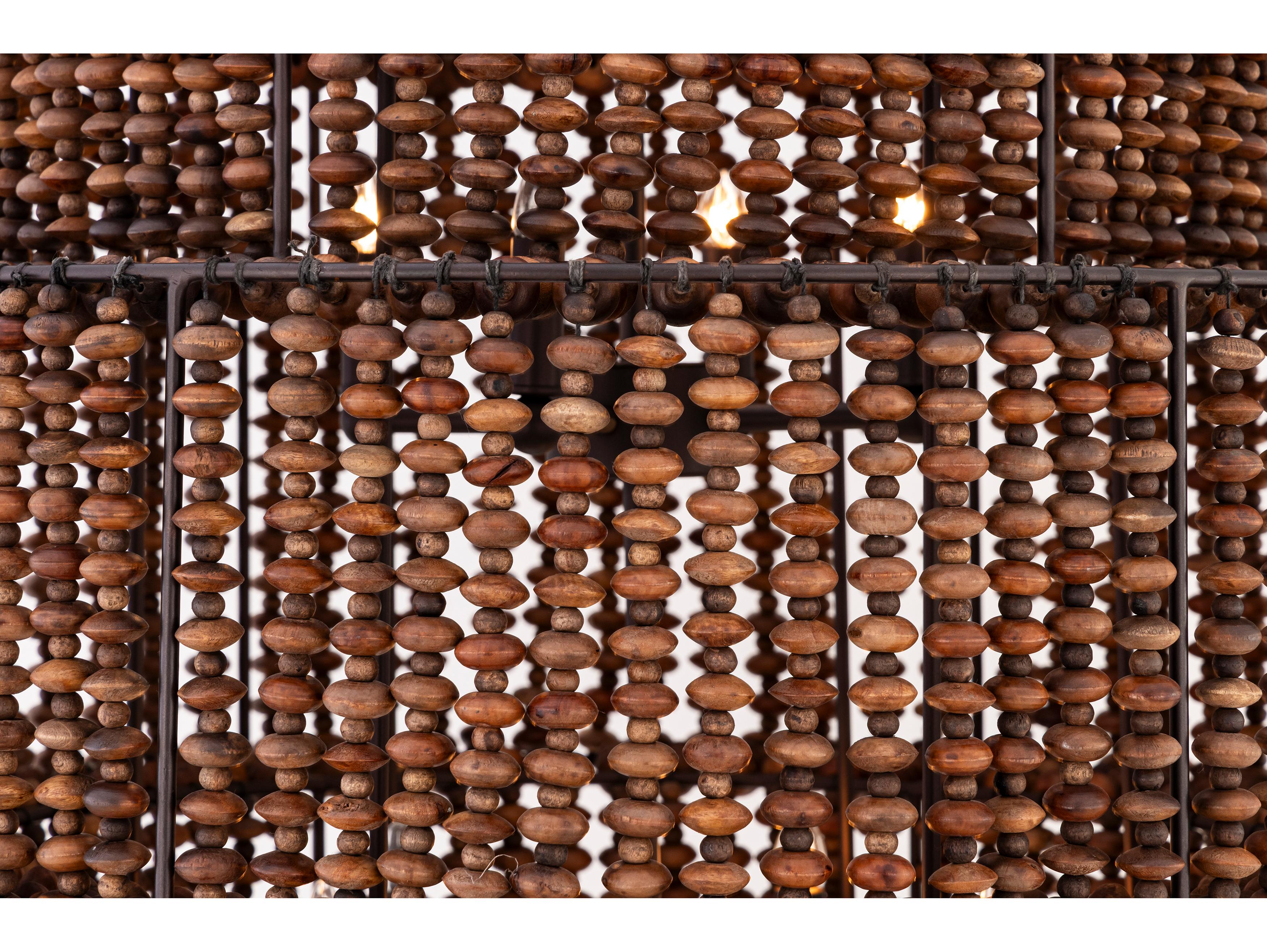 Minka Lavery Beaudelle 9-Light Dark Bronze Drum Tiered Pendant