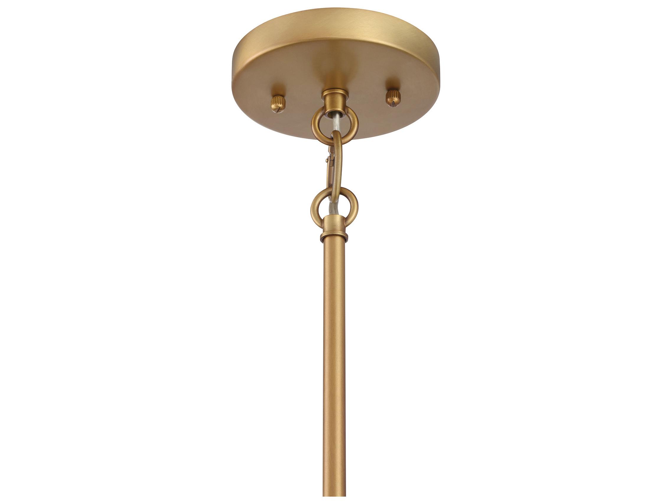 Minka Lavery Paxos 1-Light Legacy Brass Sand Coal Pendant
