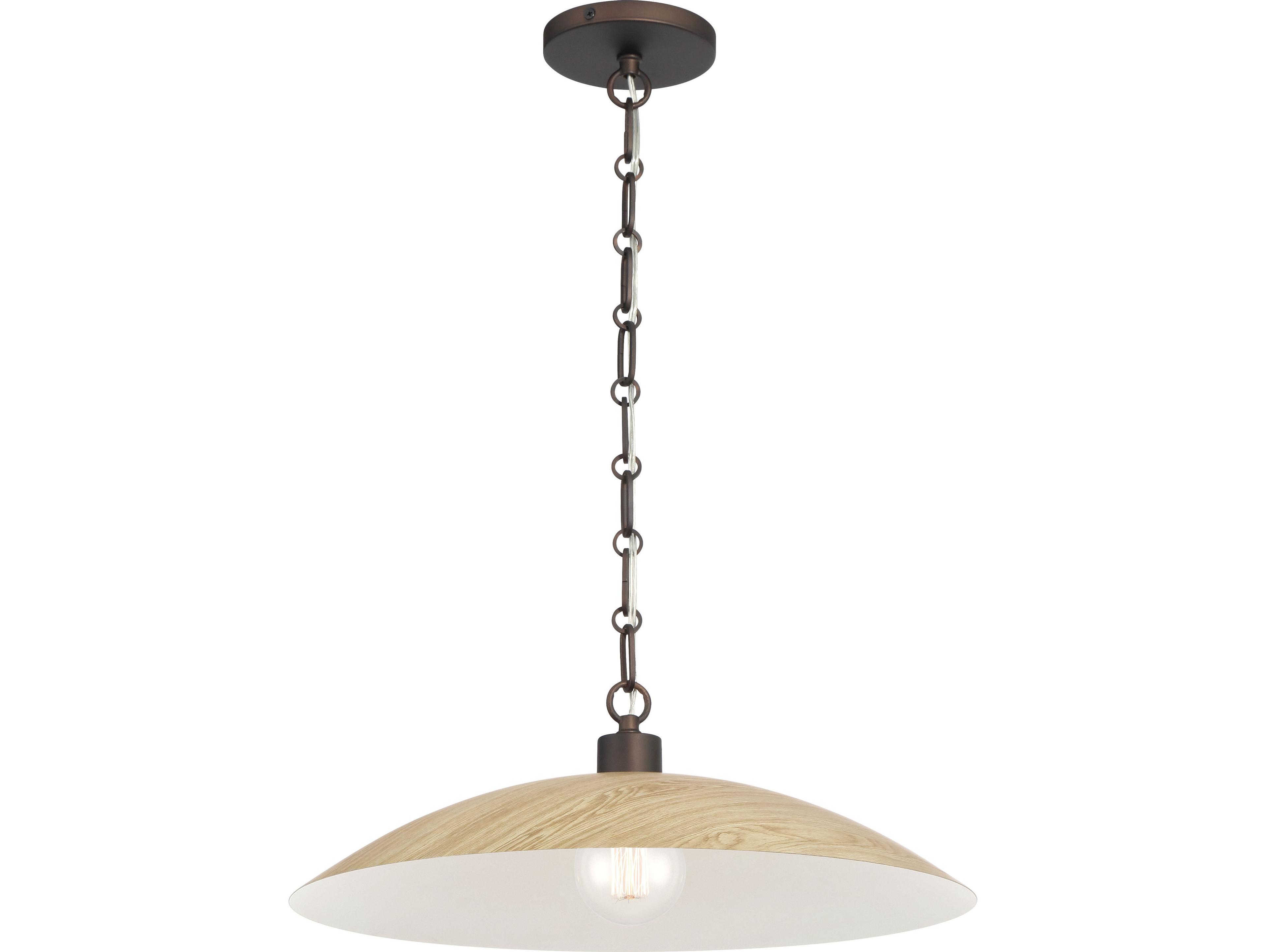 Minka Lavery Derby 1-Light Dark Bronze Dome Pendant