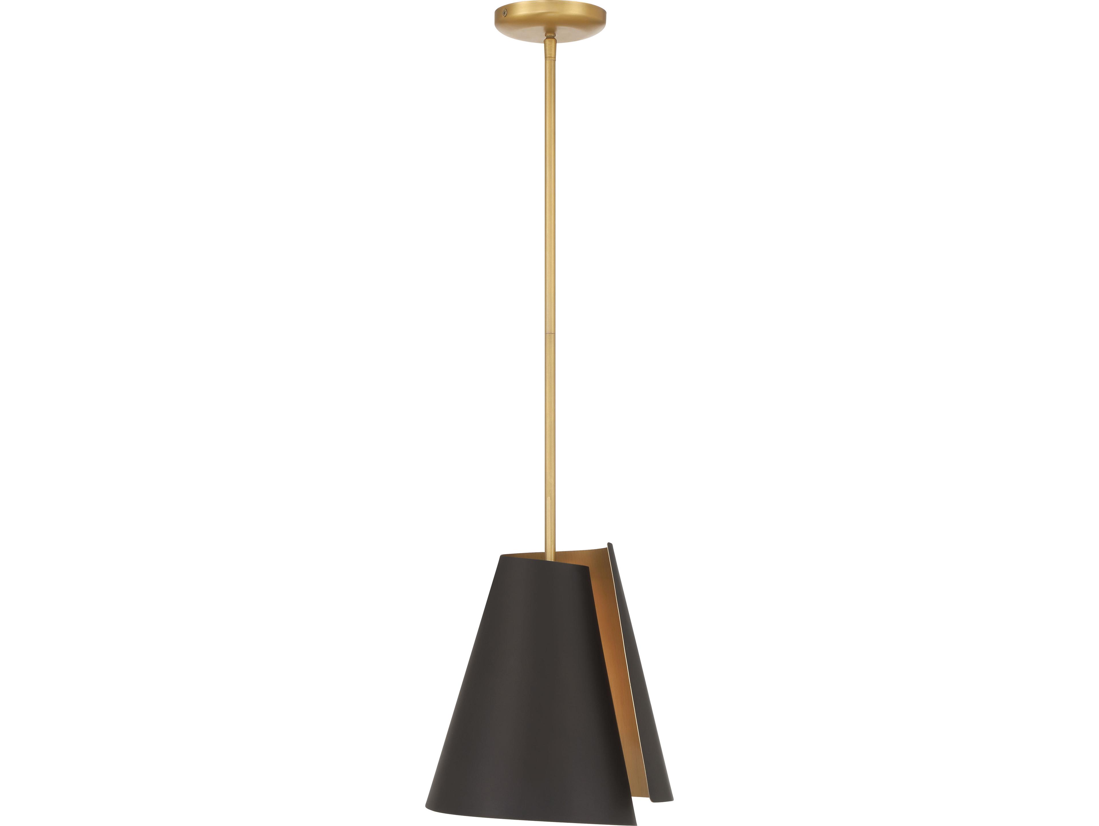 Minka Lavery Hillcrest 1-Light Legacy Brass Dark Bronze Mini Pendant