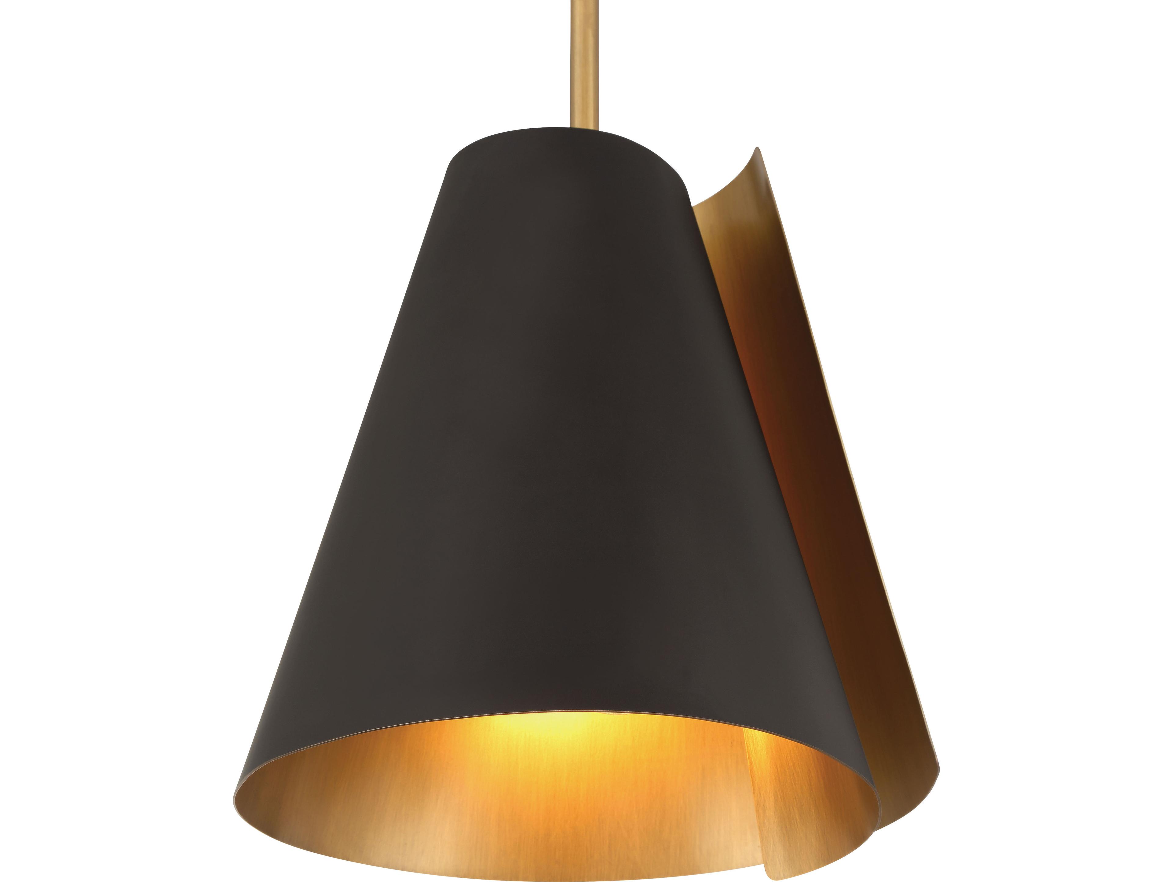 Minka Lavery Hillcrest 1-Light Legacy Brass Dark Bronze Mini Pendant
