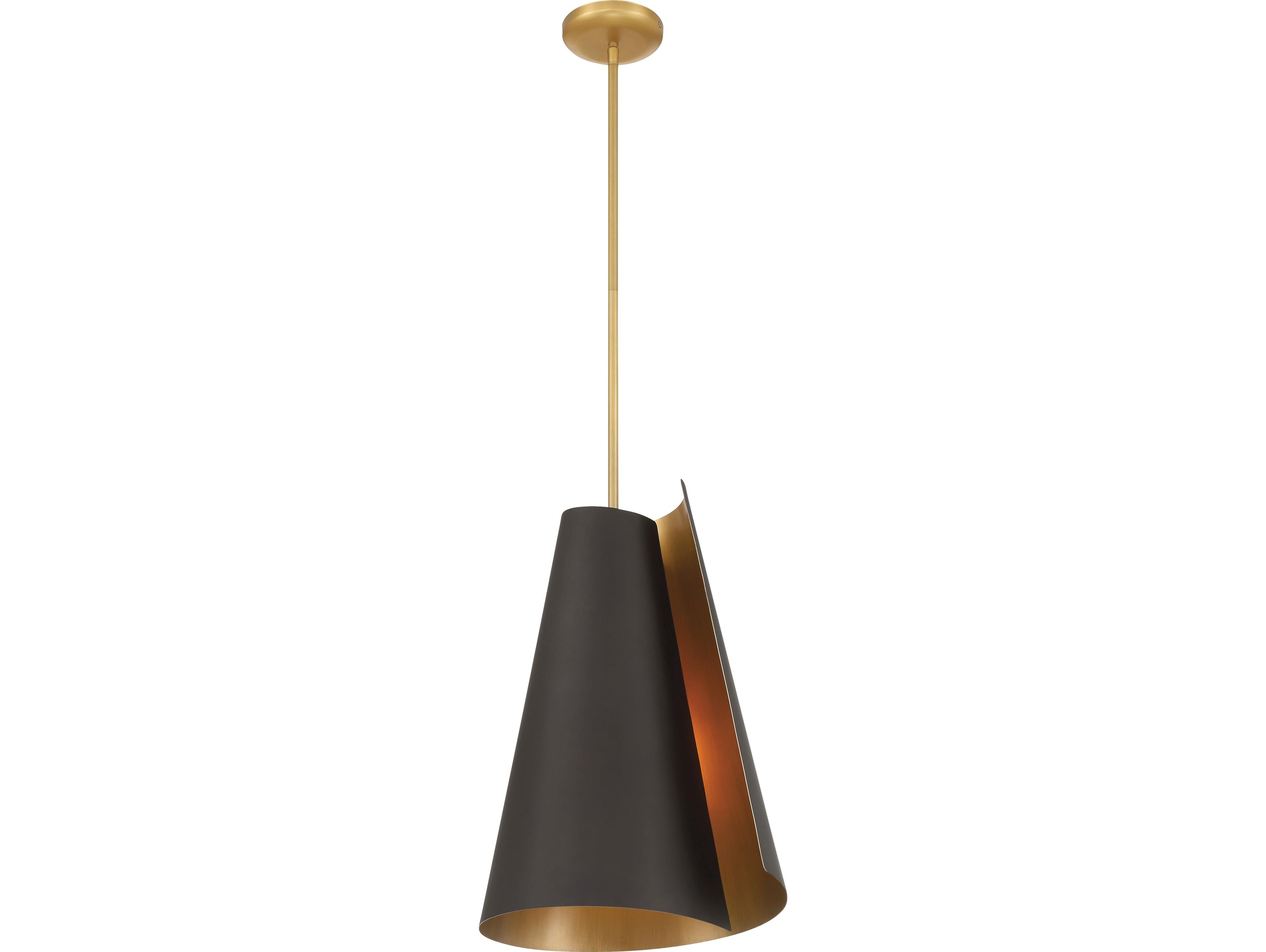 Minka Lavery Hillcrest 1-Light Legacy Brass Dark Bronze Pendant