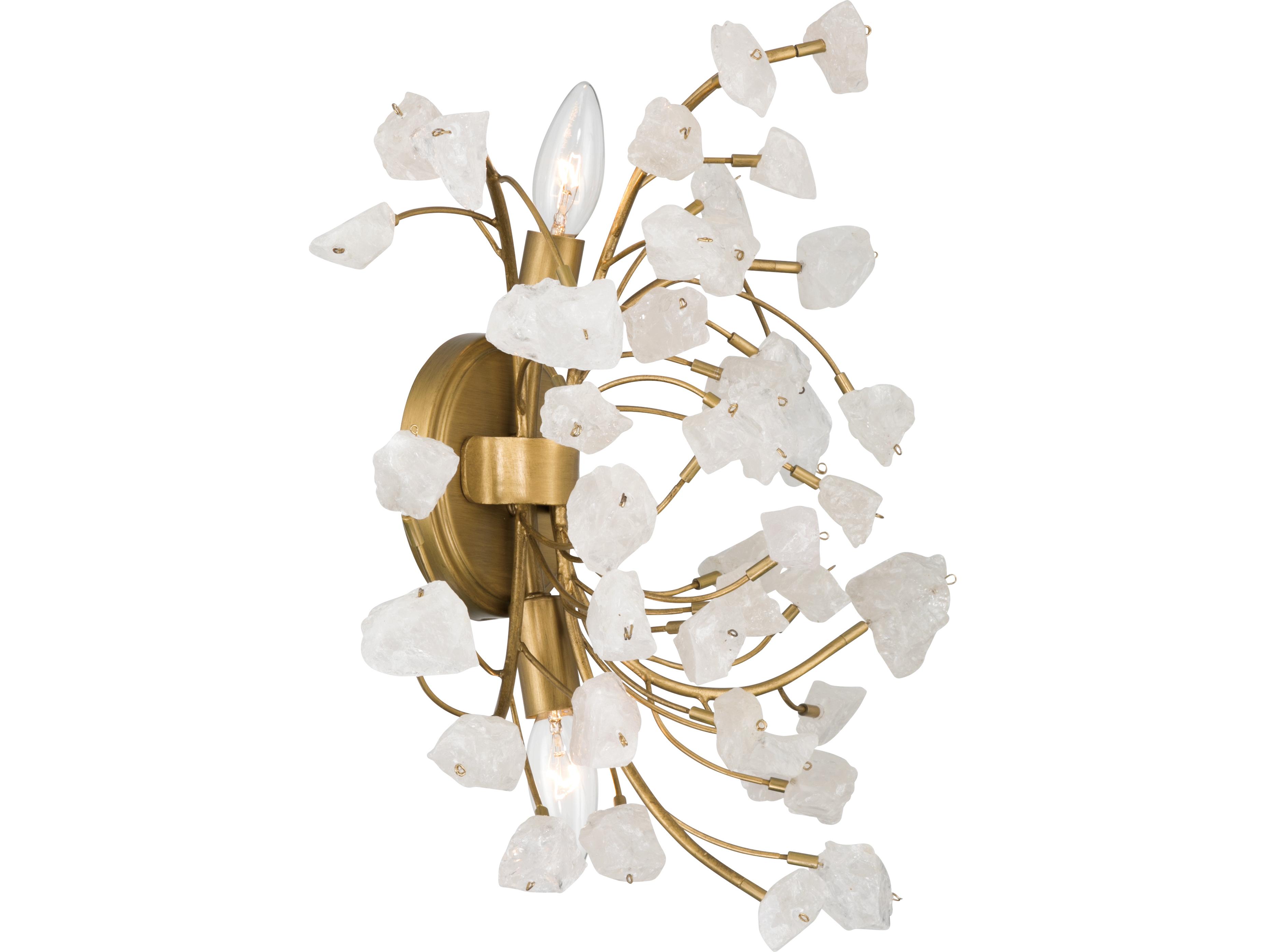 Minka Lavery Ramus 2-Light Painted Legacy Brass Wall Sconce