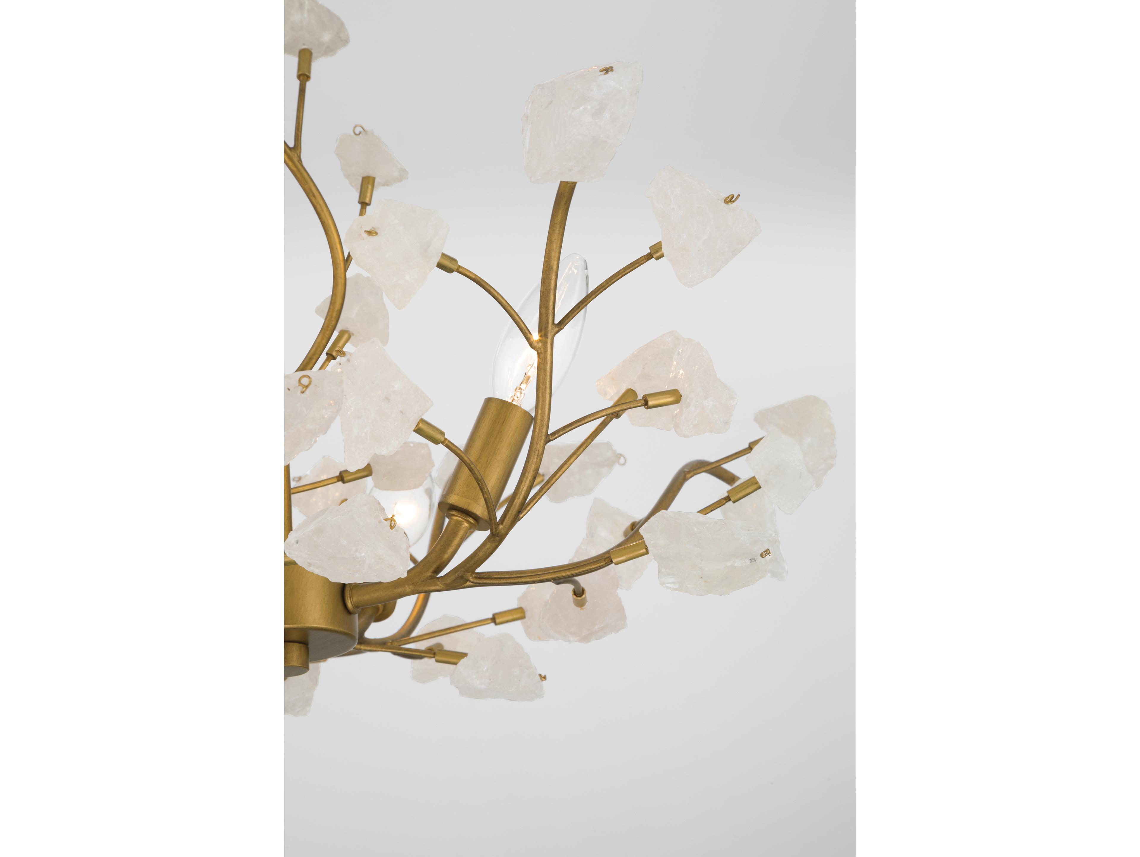 Minka Lavery Ramus 4-Light Painted Legacy Brass Semi Flush Mount