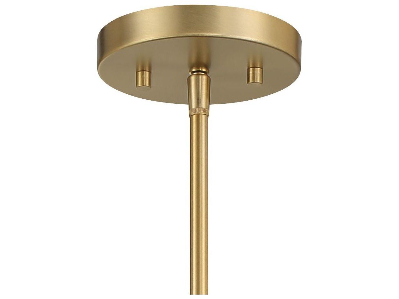 Minka Lavery Segan 1-Light Coal Painted Soft Brass Black Glass Pendant