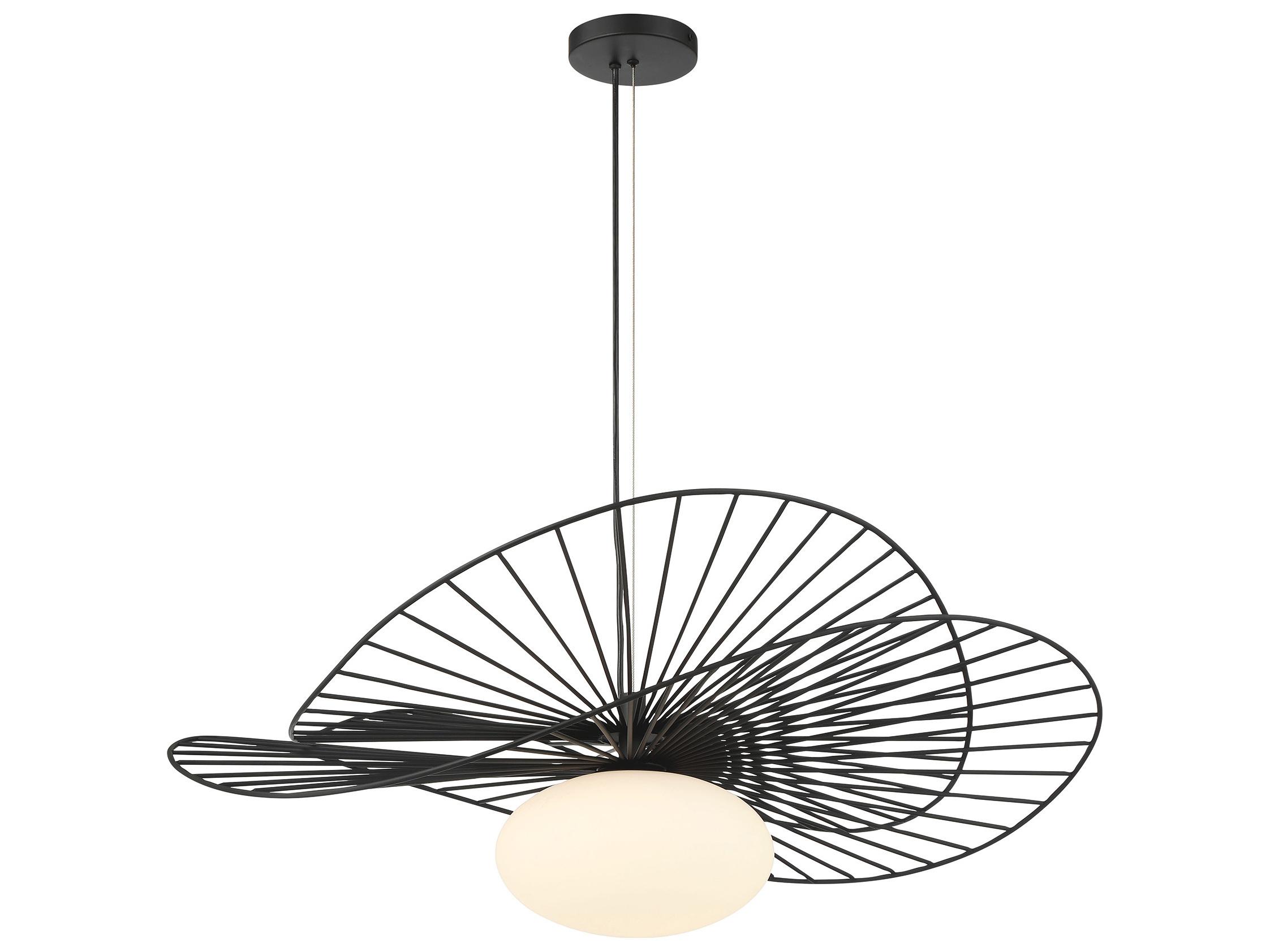 Minka Lavery Langley 1-Light Dark Matte Black Globe Pendant