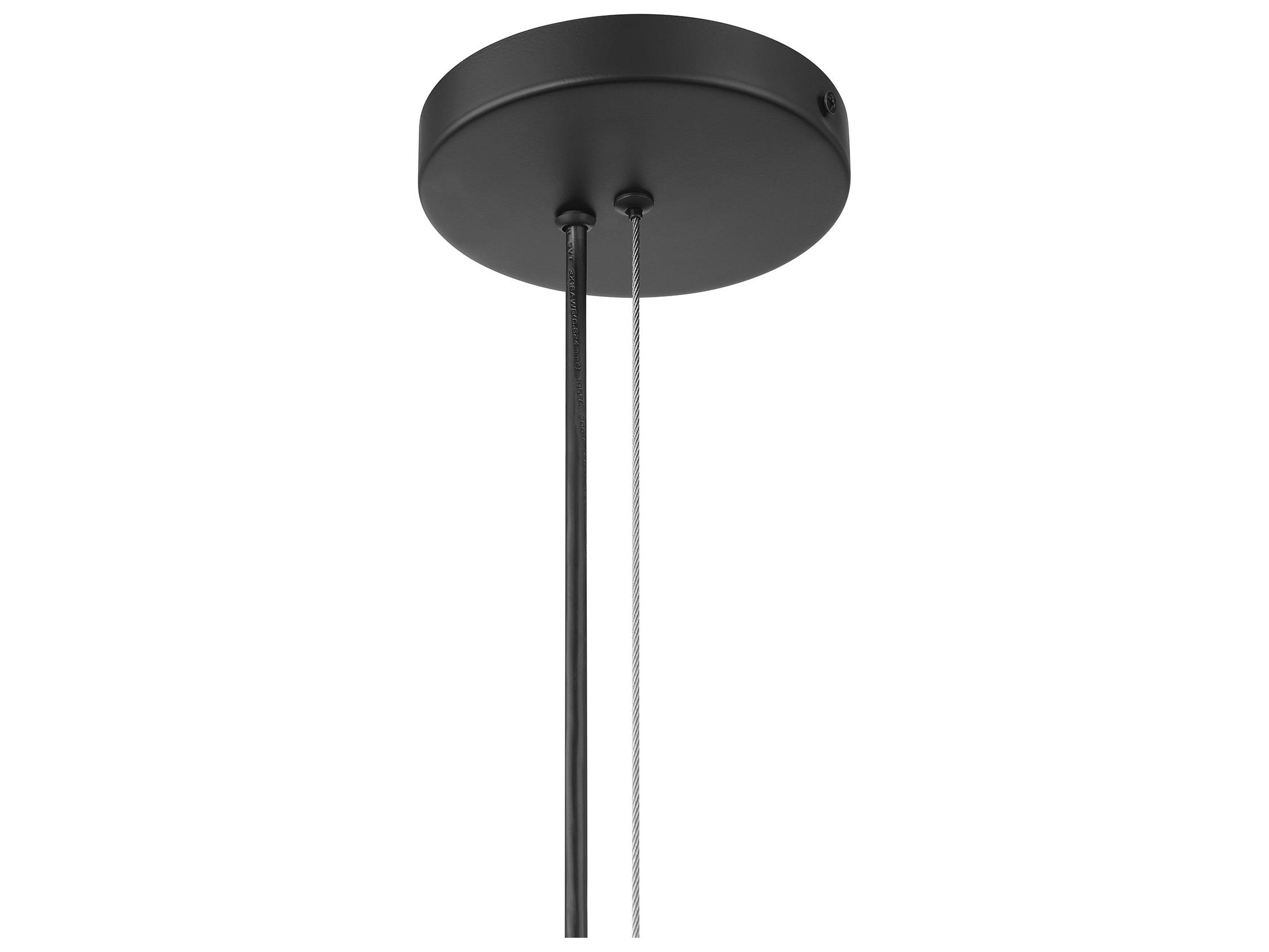 Minka Lavery Langley 1-Light Dark Matte Black Globe Pendant