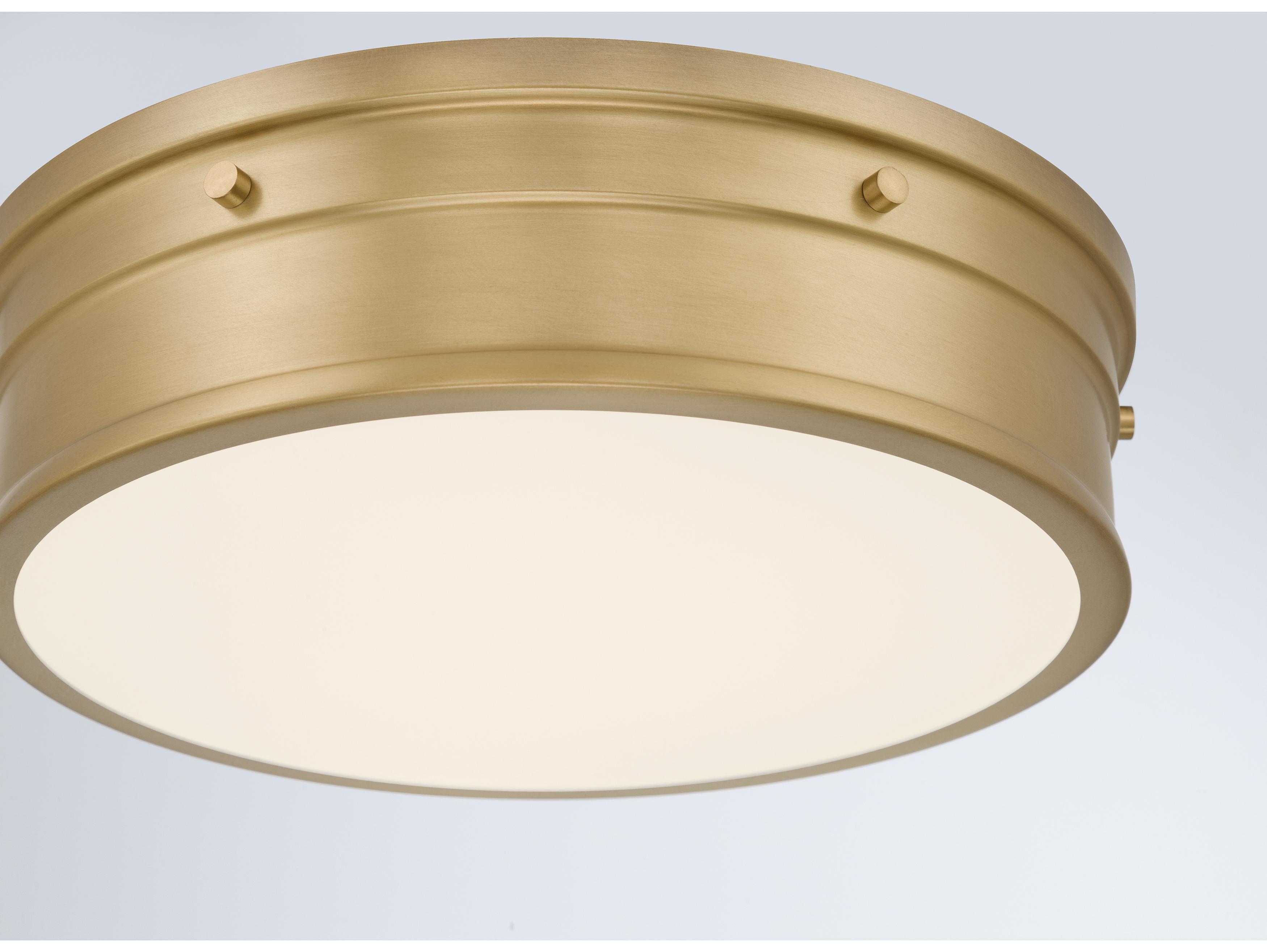 Minka Lavery Marnex Legacy Brass Round Flush Mount