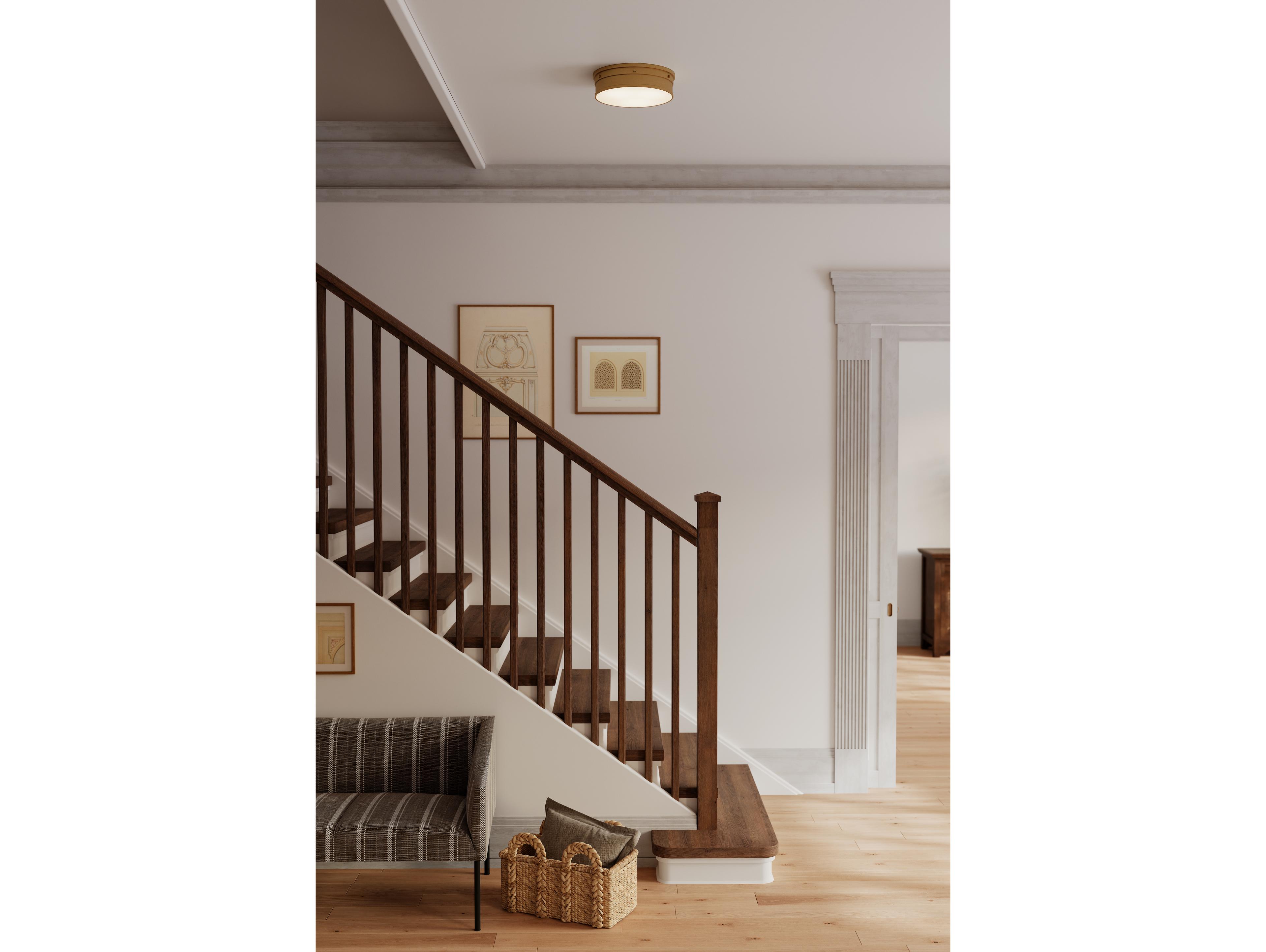 Minka Lavery Marnex Legacy Brass Round Flush Mount