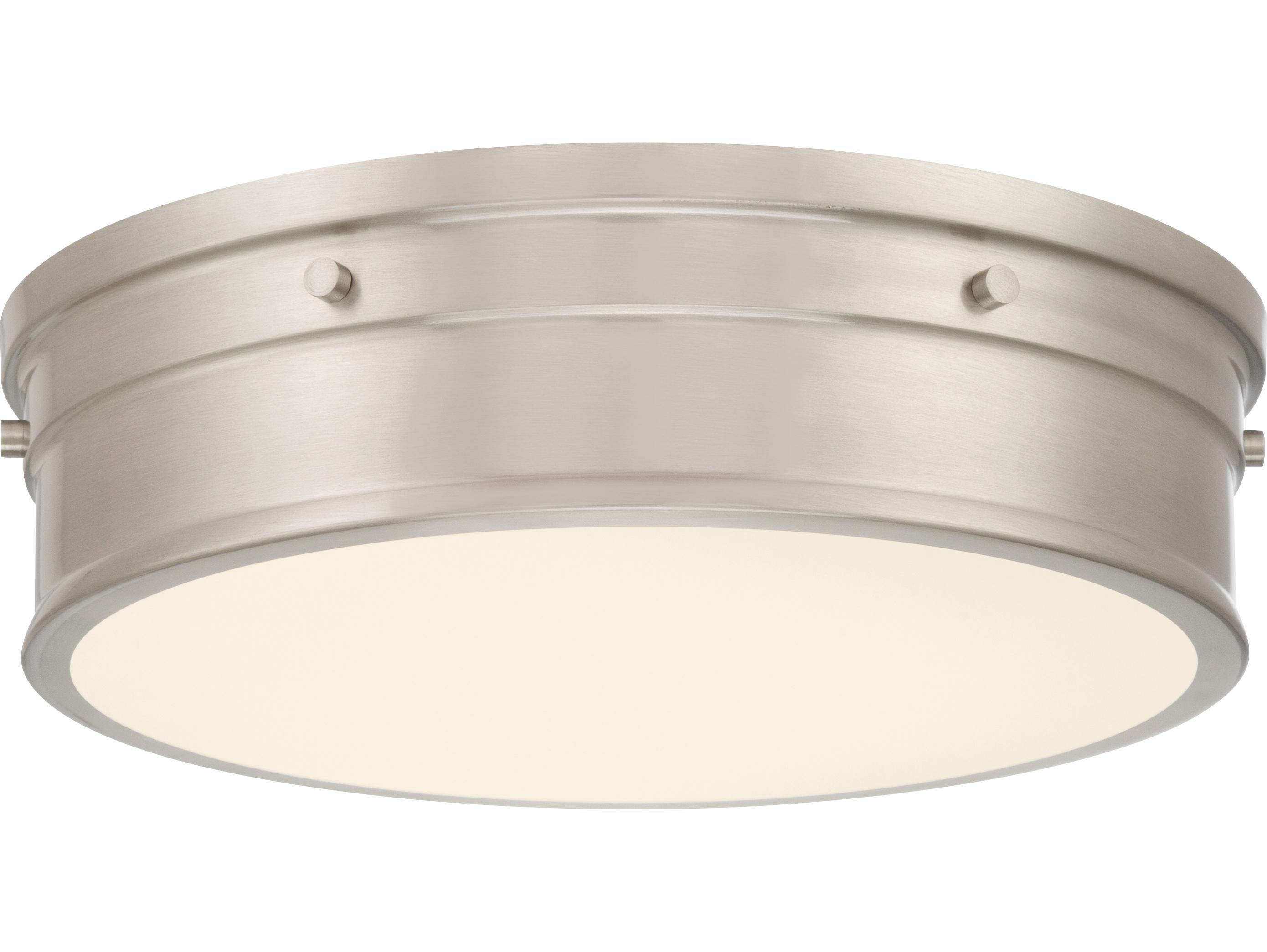 Minka Lavery Marnex Brushed Nickel Round Flush Mount