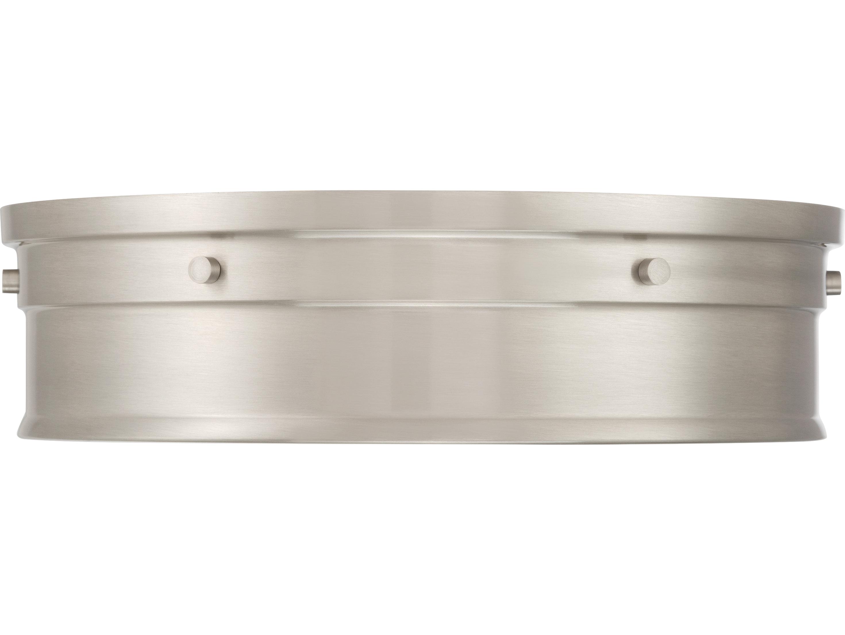 Minka Lavery Marnex Brushed Nickel Round Flush Mount