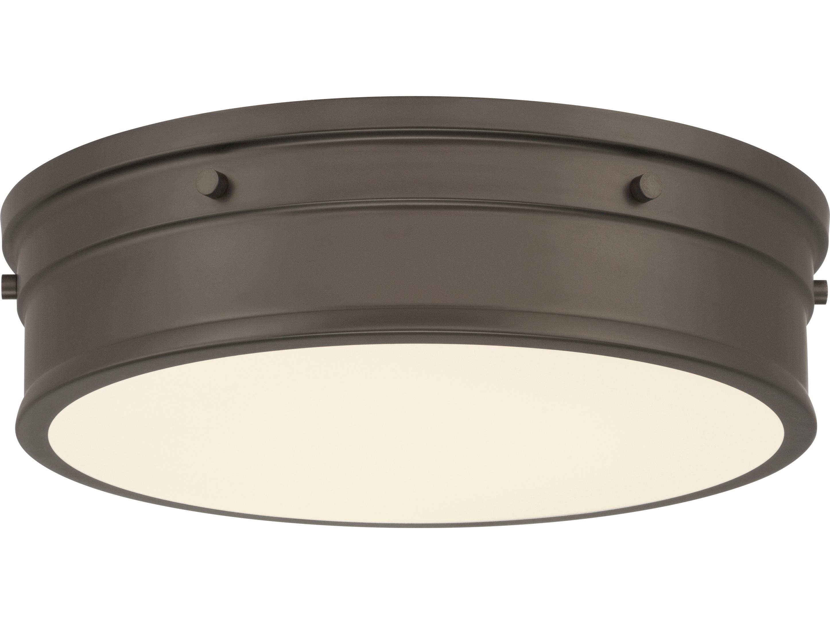 Minka Lavery Marnex Plated Dark Bronze Round Flush Mount