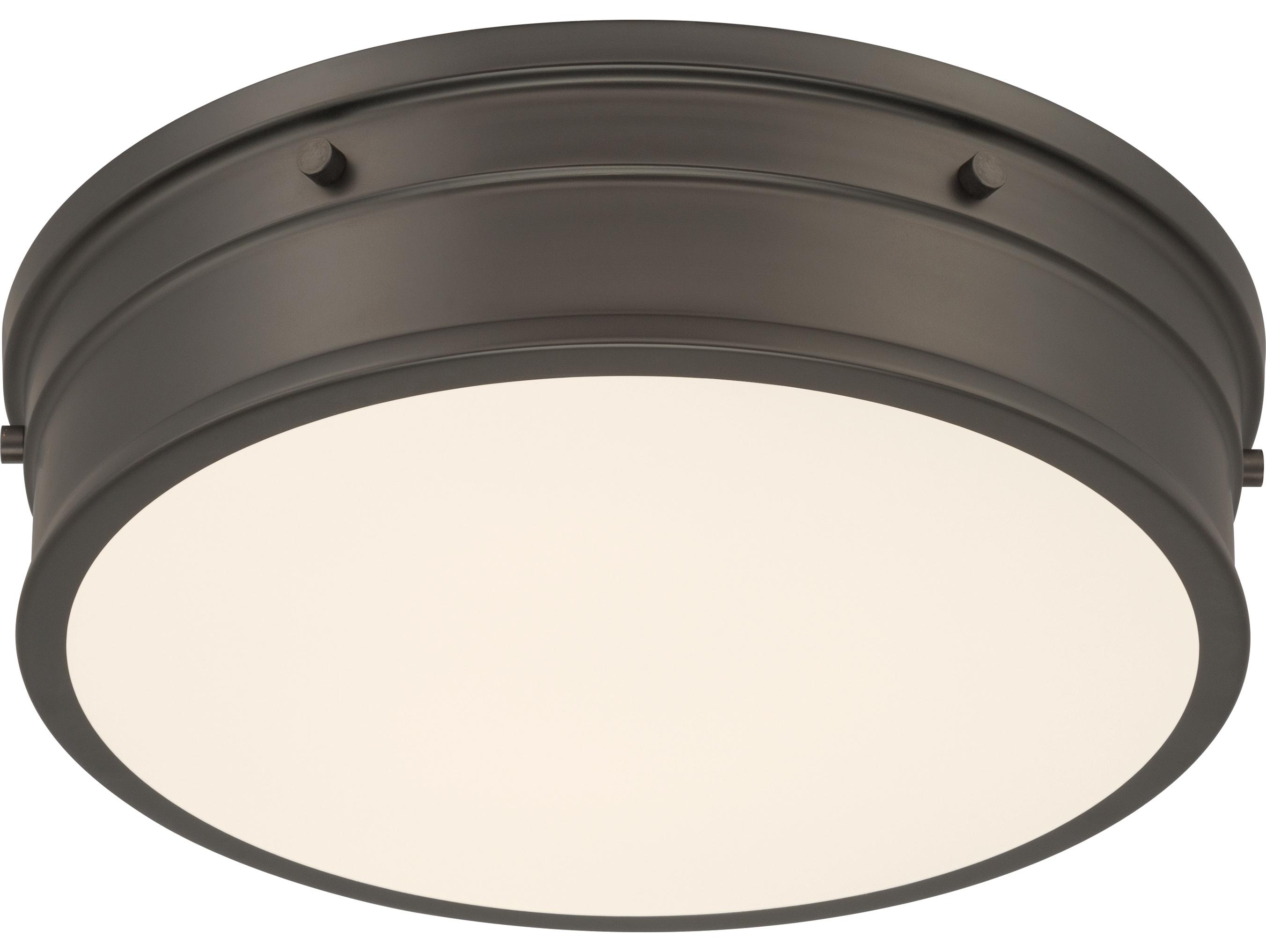 Minka Lavery Marnex Plated Dark Bronze Round Flush Mount