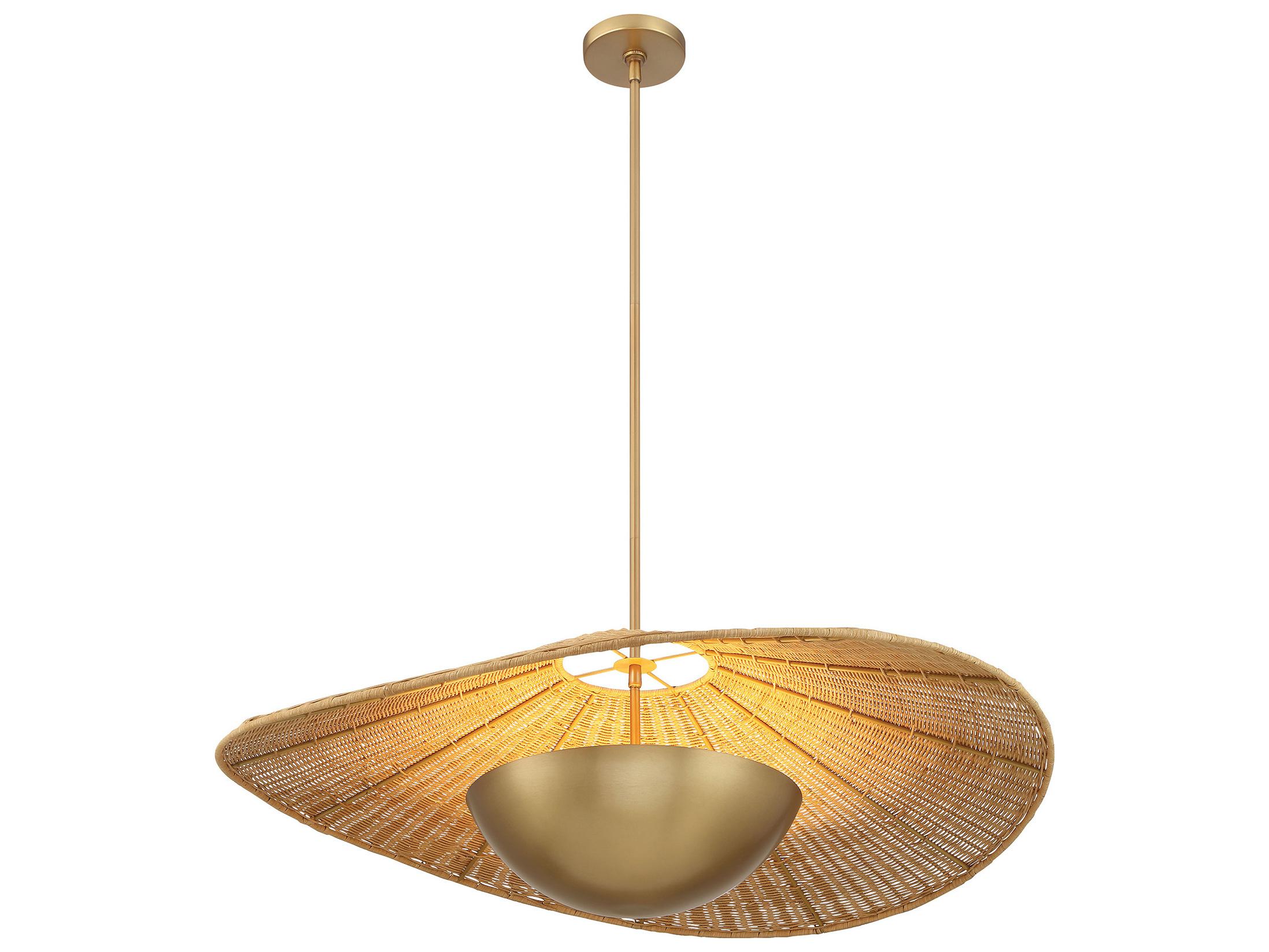 Minka Lavery Nestor 3-Light Legacy Brass Dome Pendant