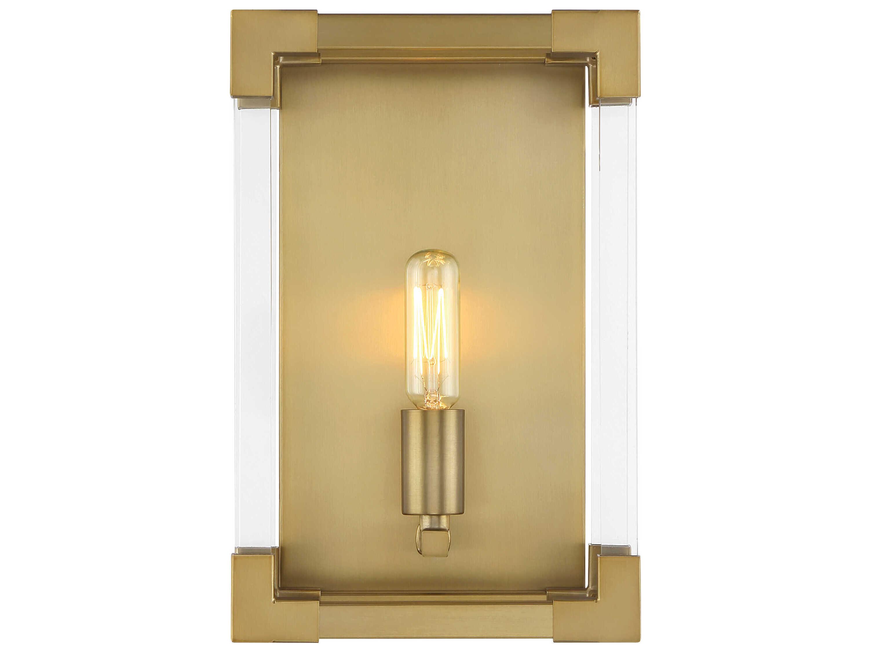 Minka Lavery Oro District 1-Light Soft Brass Wall Sconce