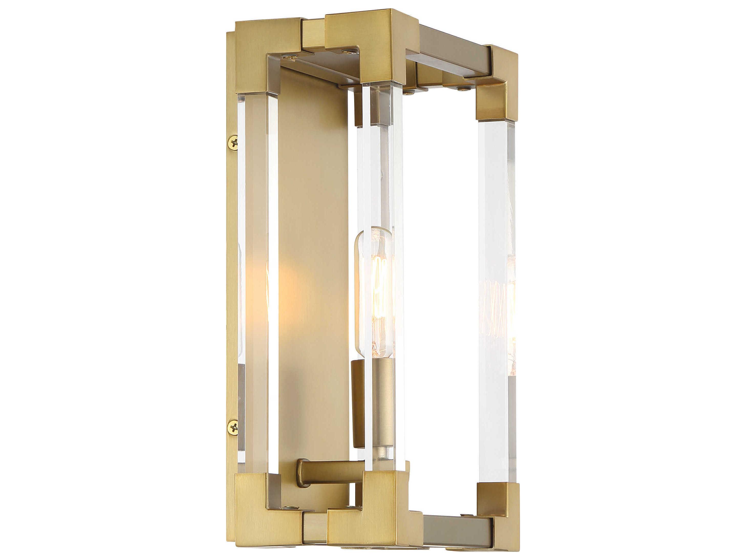 Minka Lavery Oro District 1-Light Soft Brass Wall Sconce