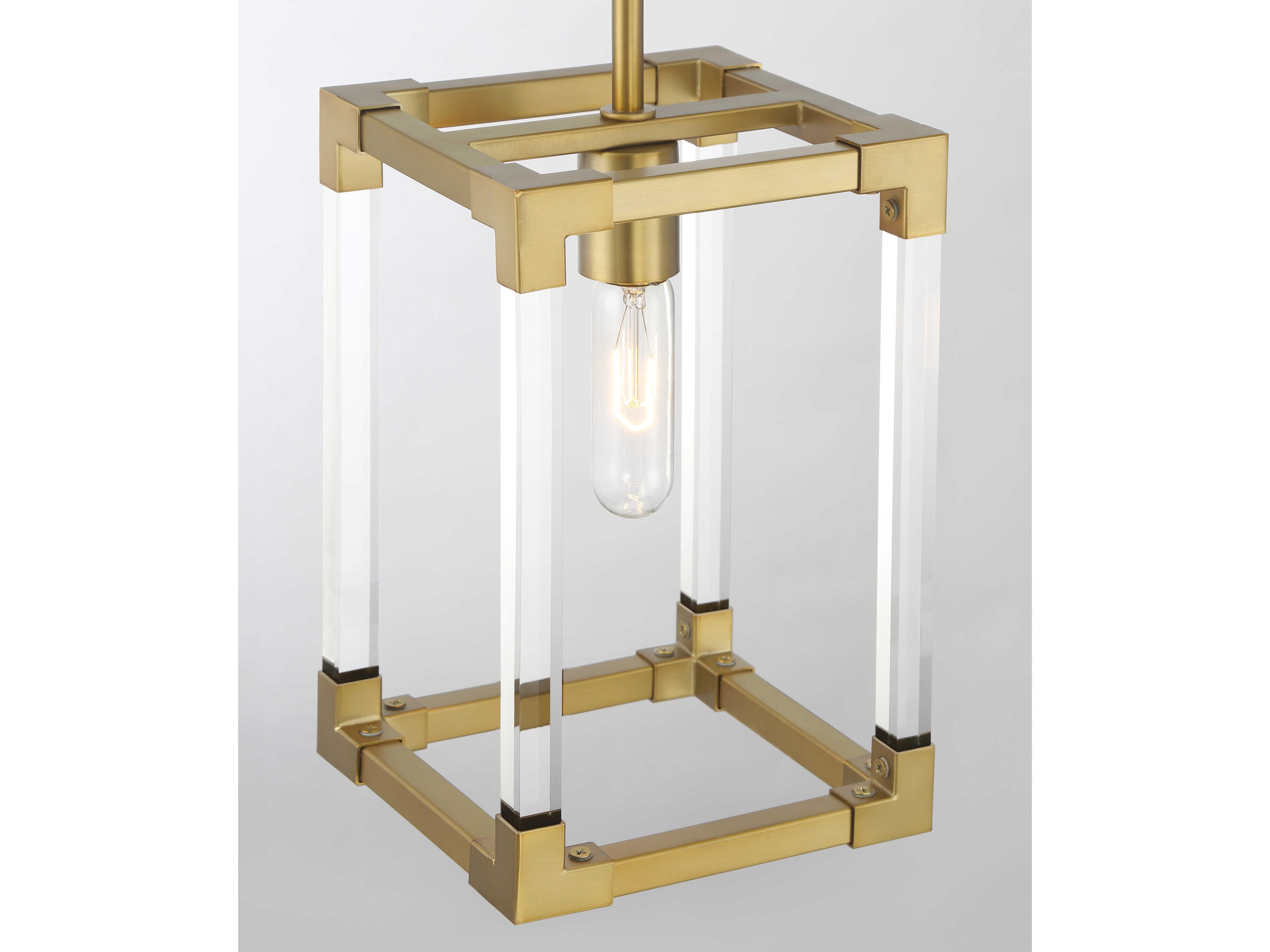 Minka Lavery Oro District 1-Light Soft Brass Mini Pendant