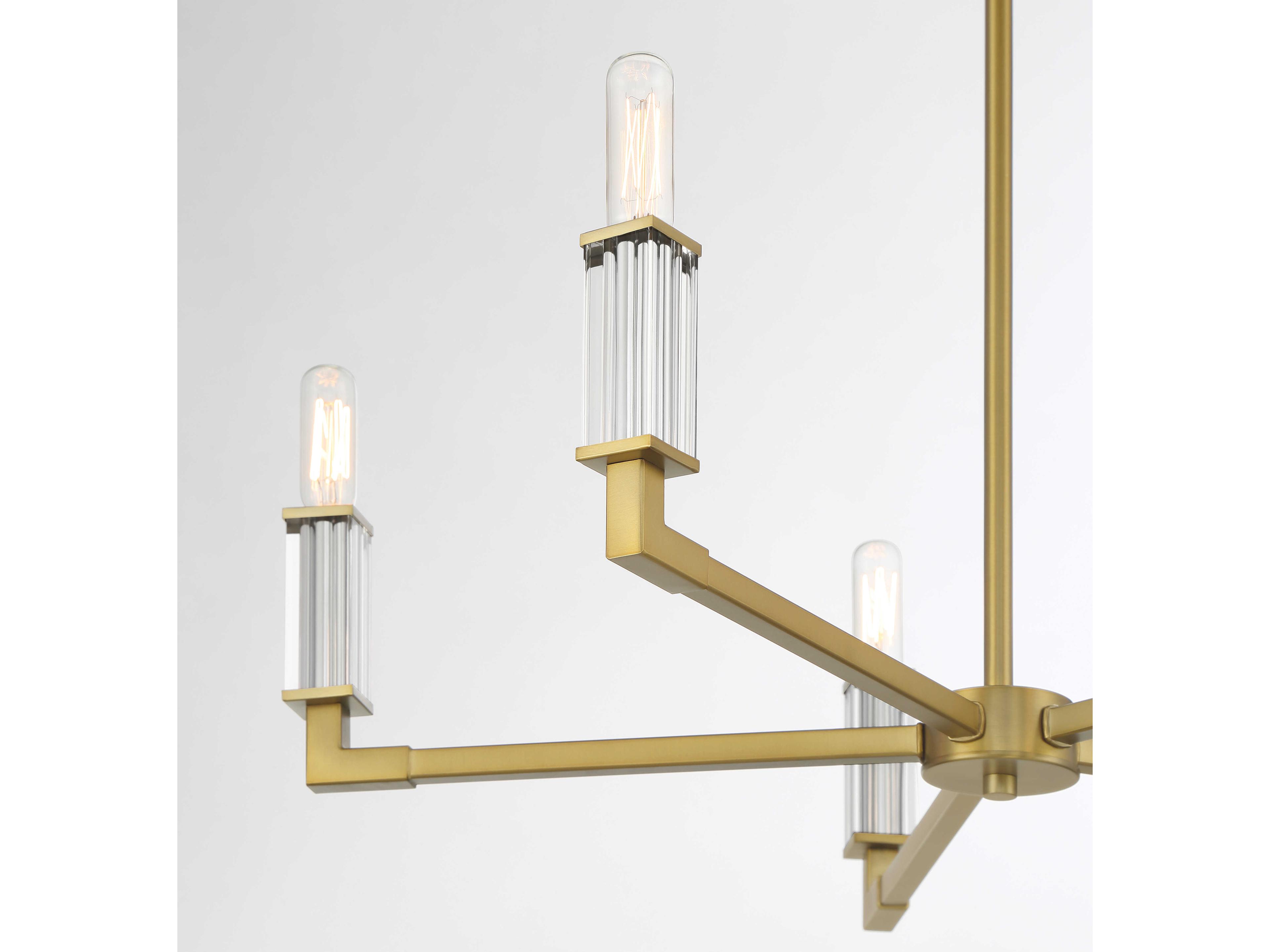 Minka Lavery Oro District 5-Light Soft Brass Candelabra Chandelier