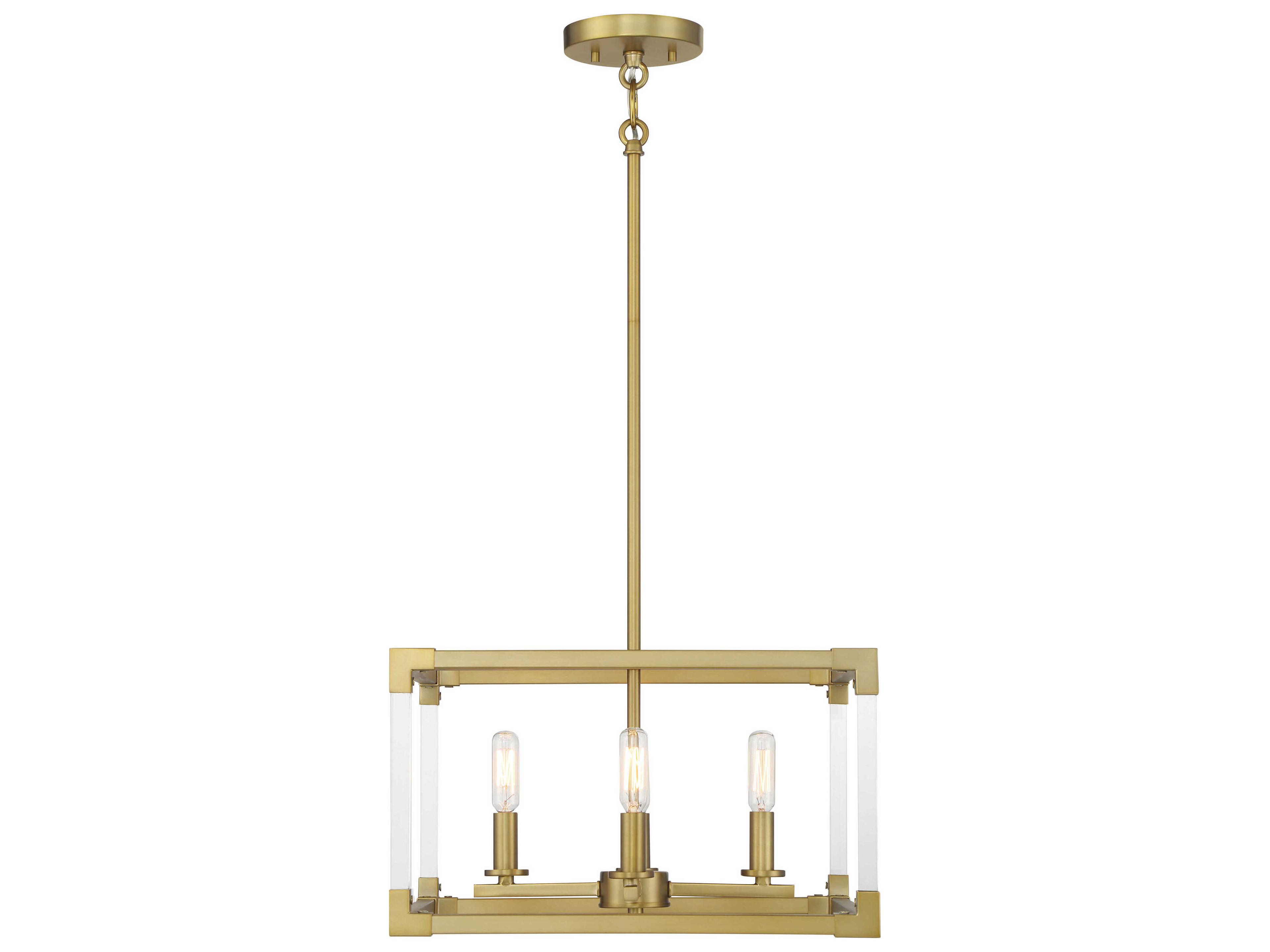 Minka Lavery Oro District 4-Light Soft Brass Pendant