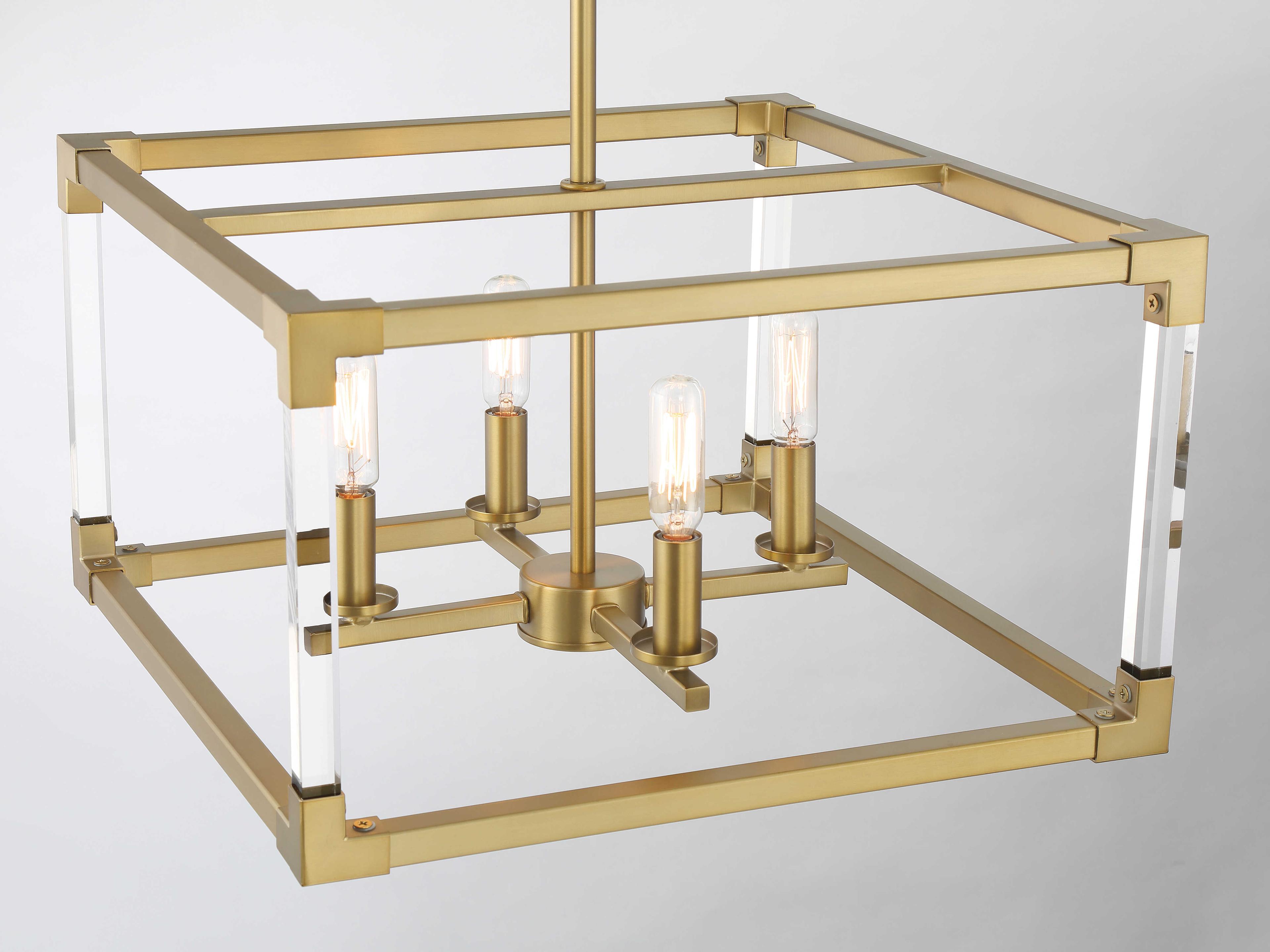 Minka Lavery Oro District 4-Light Soft Brass Pendant
