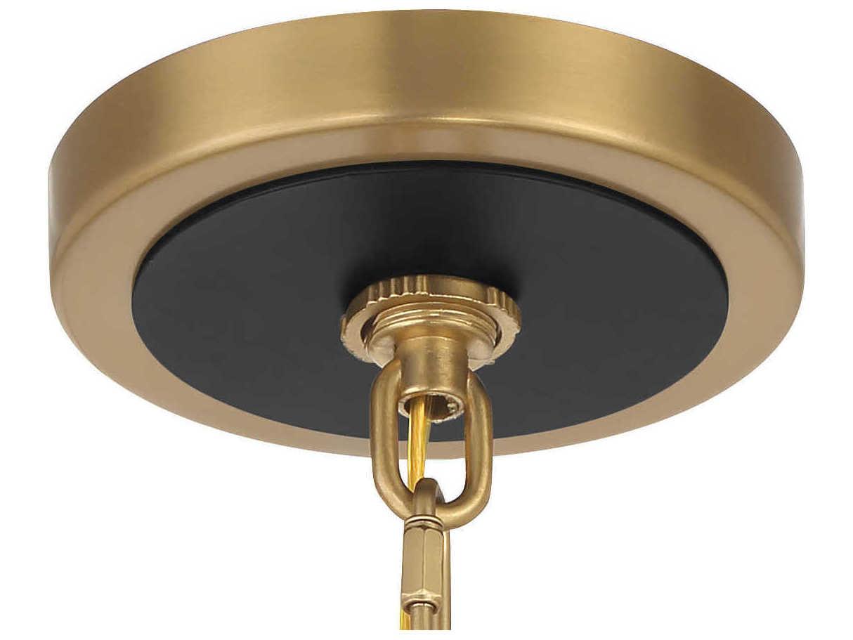Minka Lavery Colwick 4-Light Coal Black Signature Brass Pendant