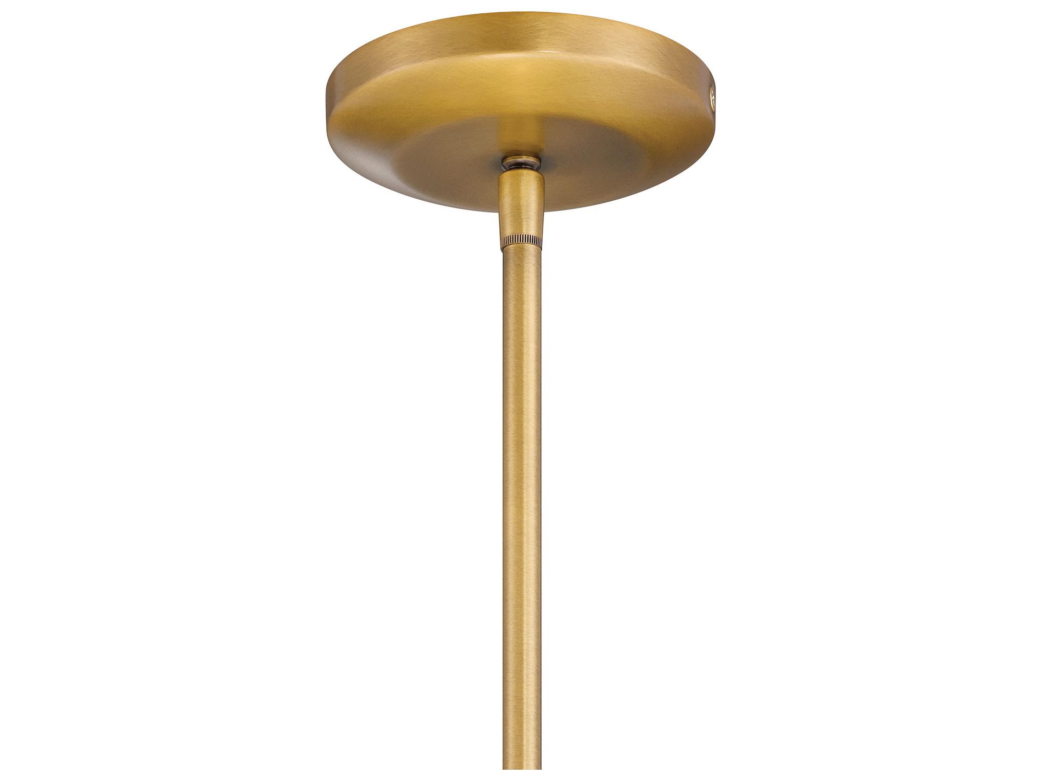 Minka Lavery Goldenridge 1-Light Legacy Brass Dark Matte Black Pendant