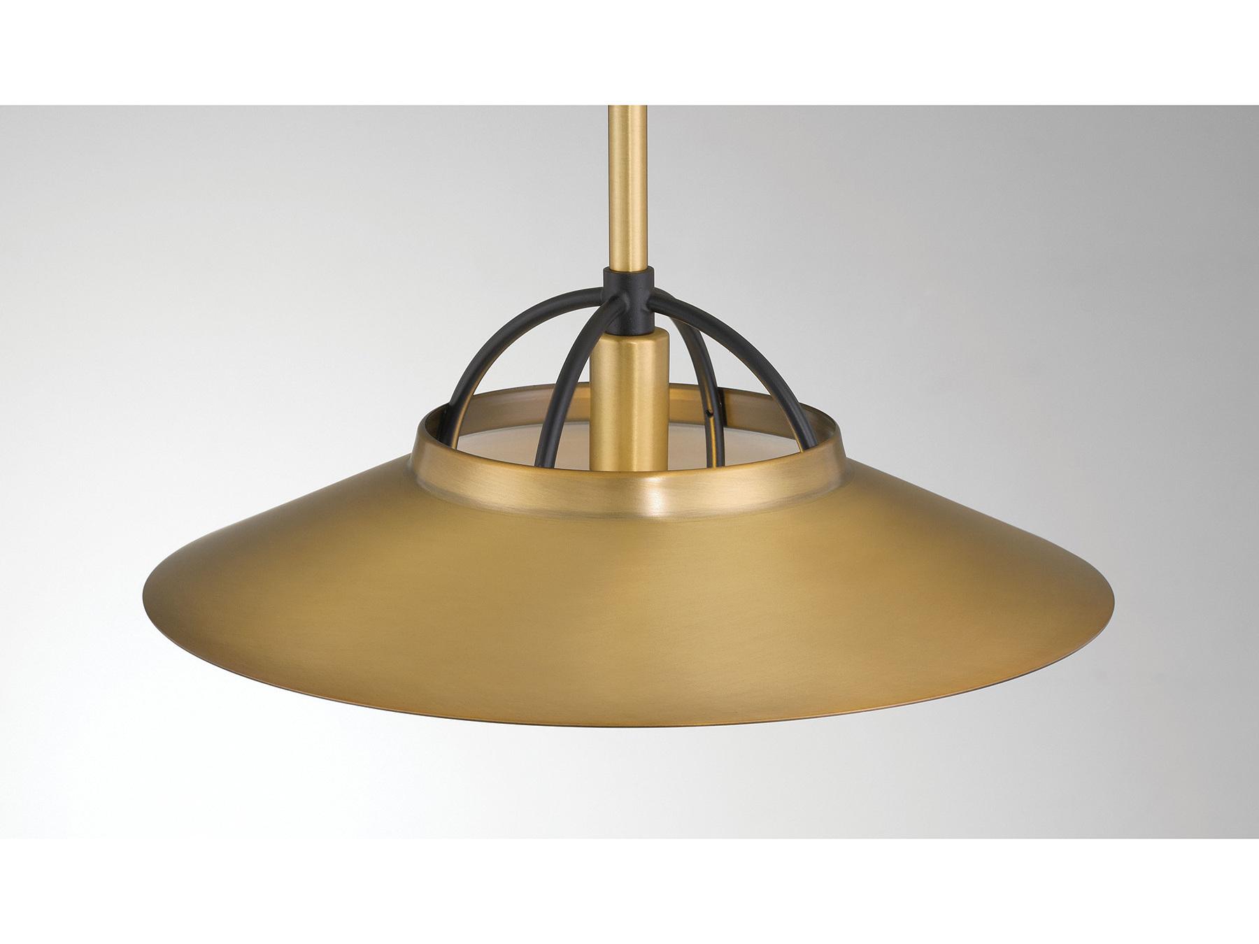 Minka Lavery Newburie 1-Light Legacy Brass Dark Matte Black Globe Mini Pendant